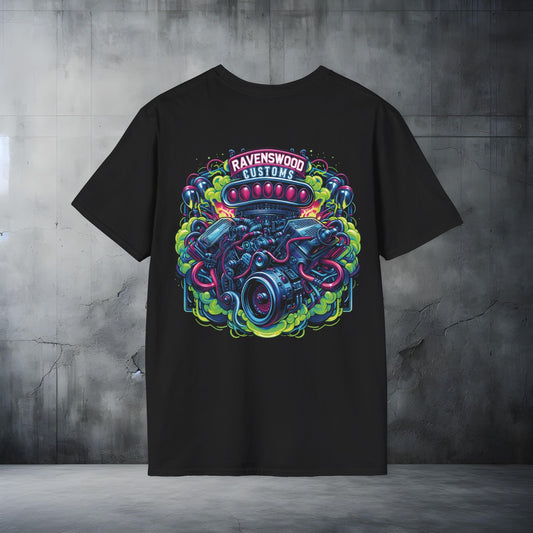 Ravenswood Custom Graphic Tee - Unisex Softstyle T-Shirt for Car Enthusiasts