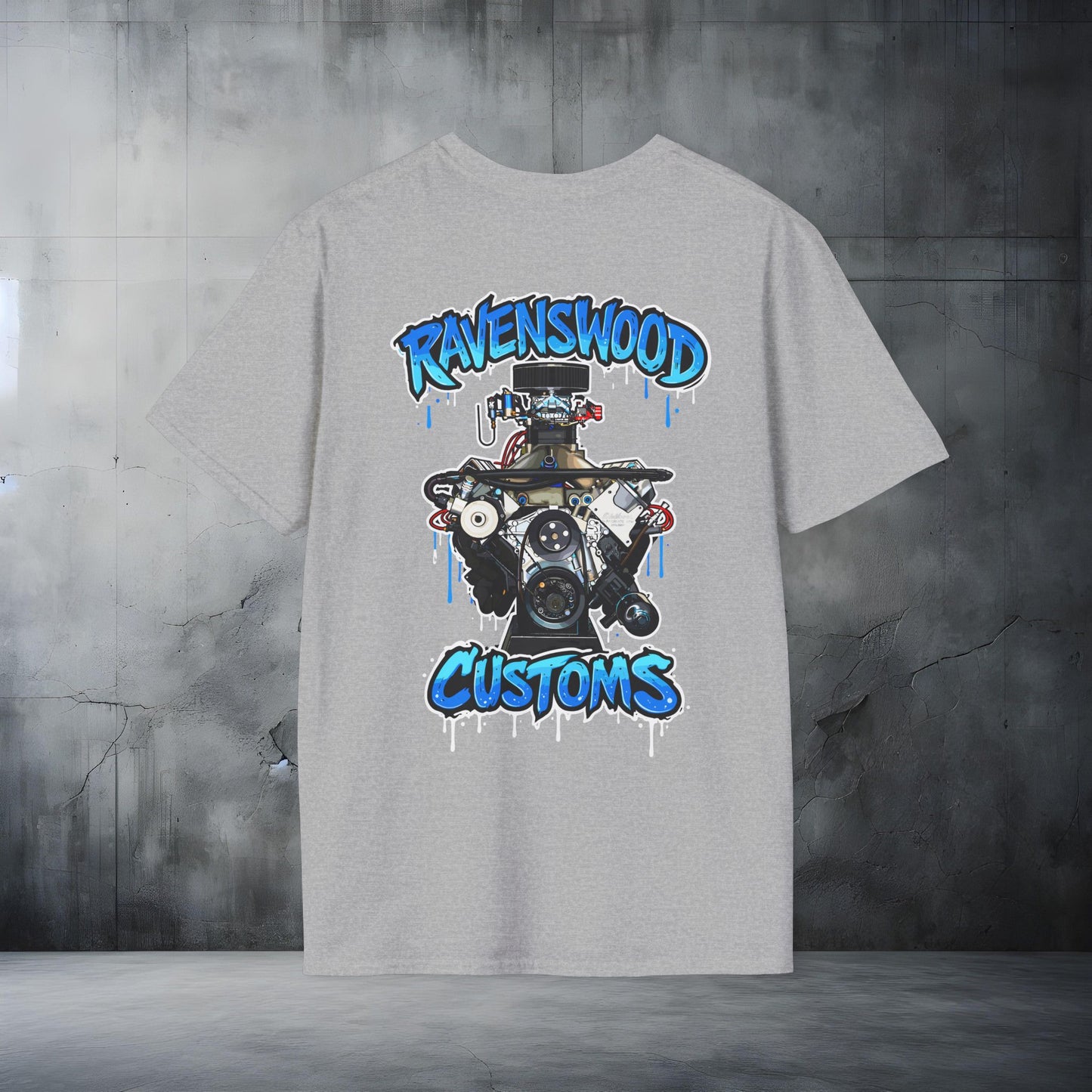 Ravenswood Customs 385ci Holden V8 Engine Graphic T-Shirt