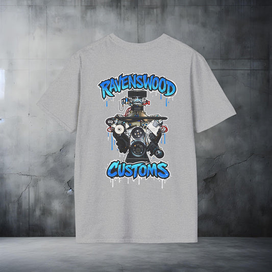 Ravenswood Customs 385ci Holden V8 Engine Graphic T-Shirt