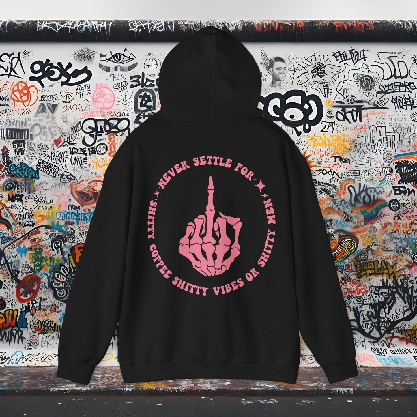 Never Settle Unisex Heavy Blend™ Hooded Sweatshirt