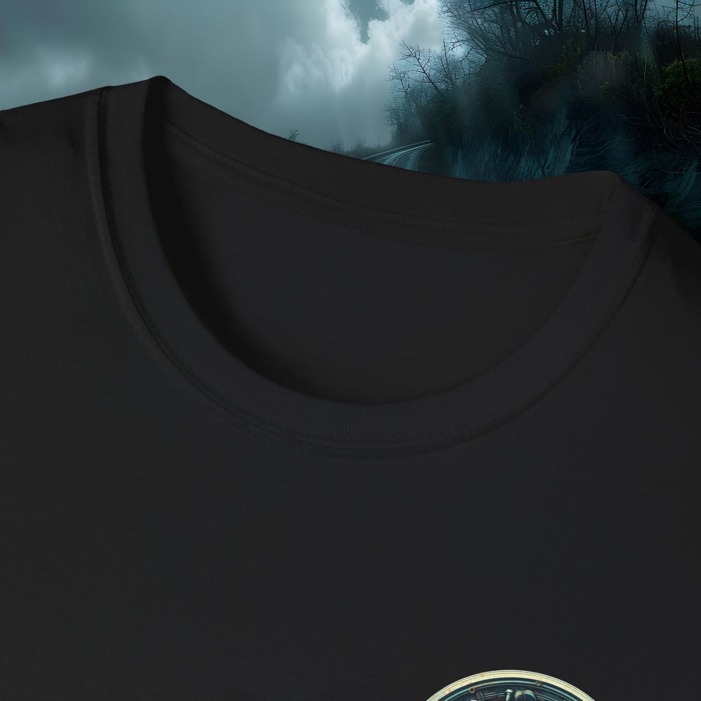 Motorcycle Enthusiast T-Shirt - Vintage Engine Design for Riders