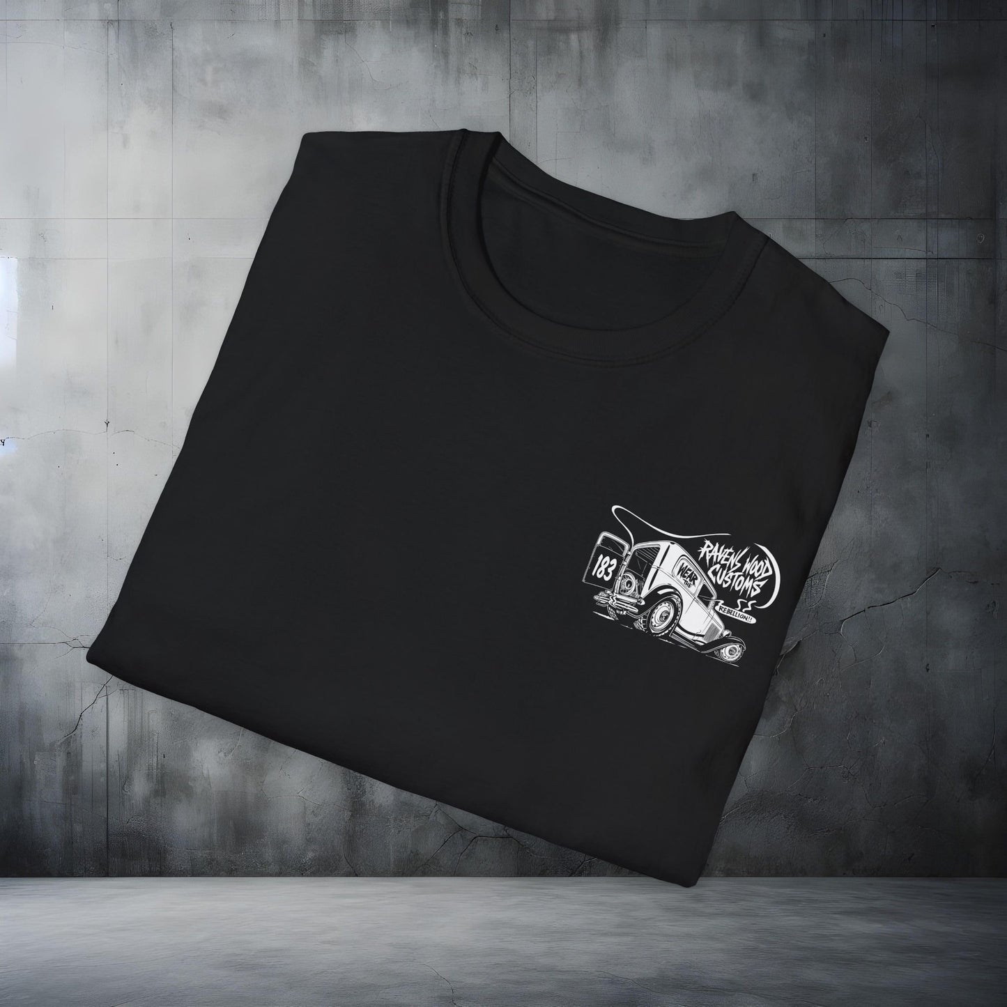 Ravenswood Customs WTR Graphic Tee, Custom Car Lover Shirt, Retro Auto Apparel, Perfect Gift for Gearheads, Classic Vehicle T-Shirt