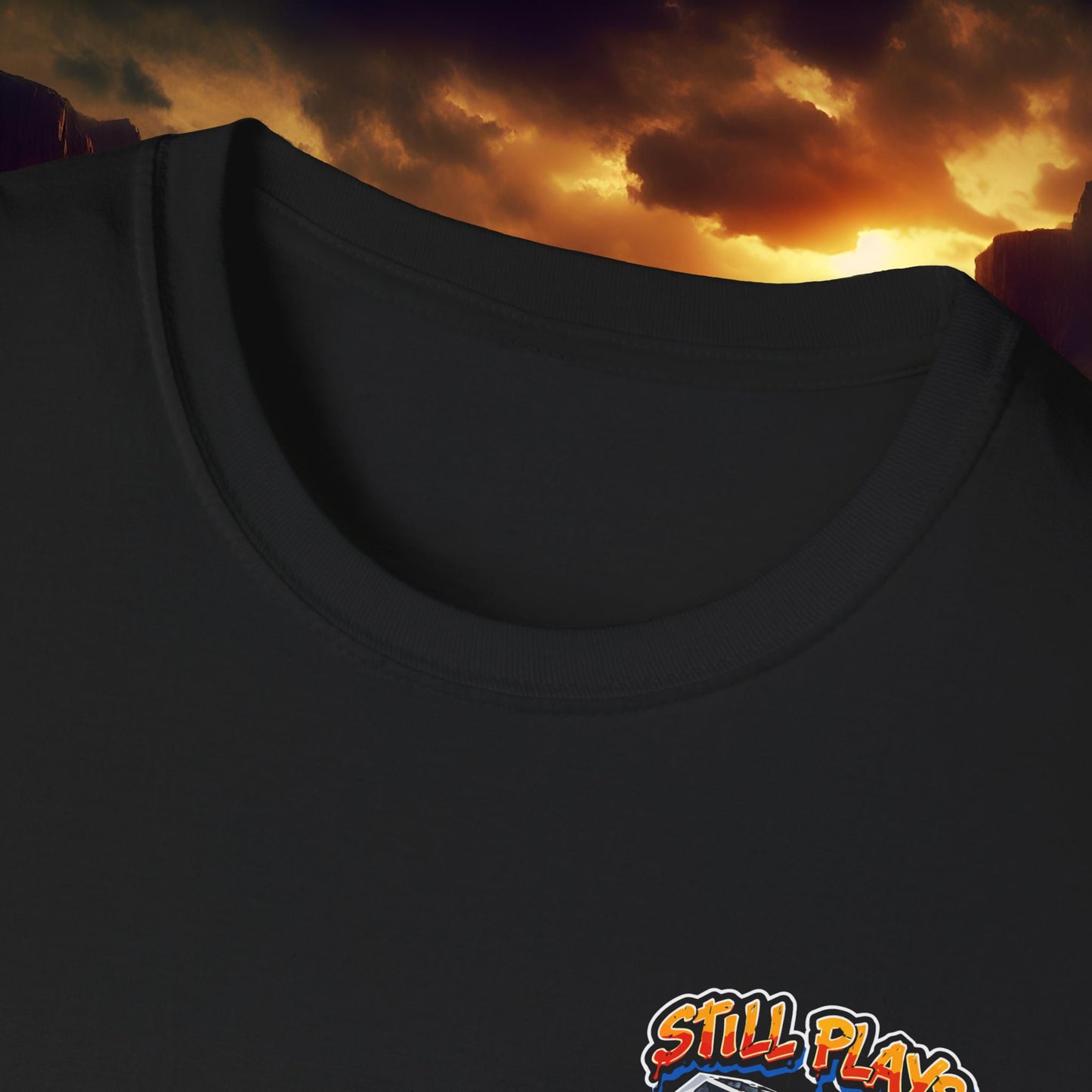 "Still Plays With Blocks" V8 Engine Block Graphic Colour Tee