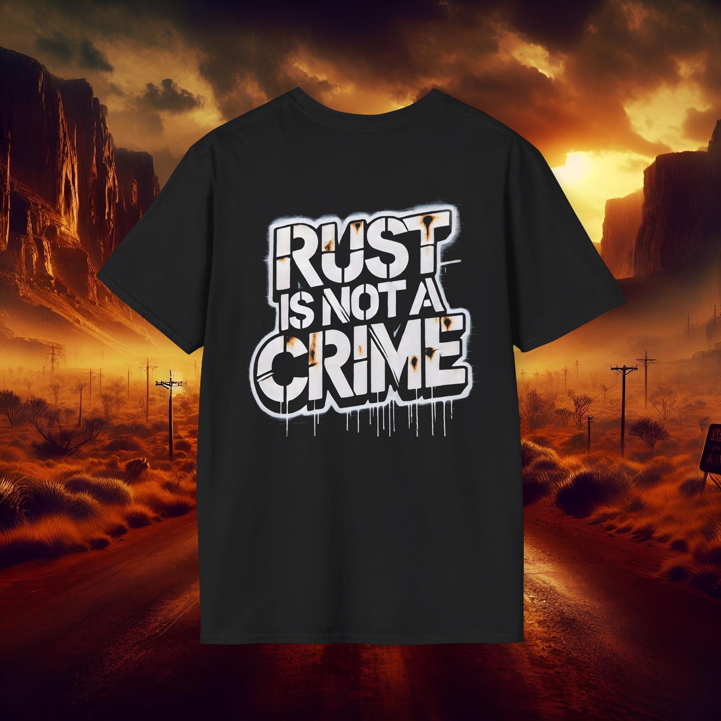 Rust is not a Crime Unisex Softstyle T-Shirt