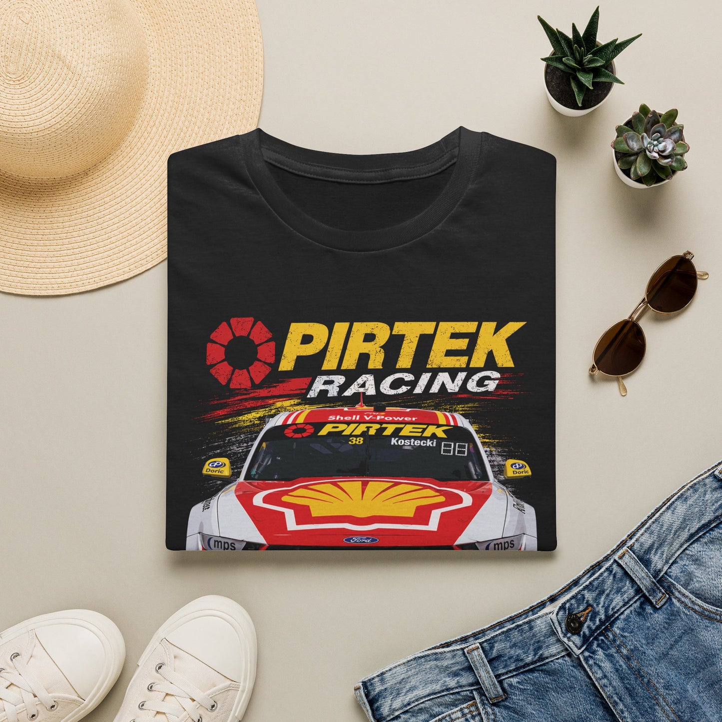 Racing T-Shirt PIRTEK Racing Shell Car Graphic Tee