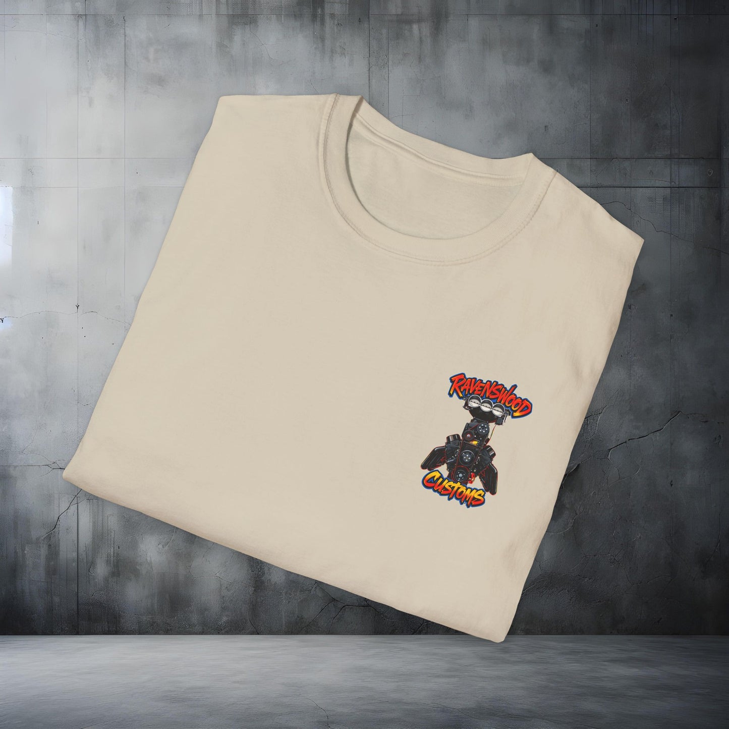Ravenswood Customs Blown Injected Chevy Engine Graphic T-Shirt