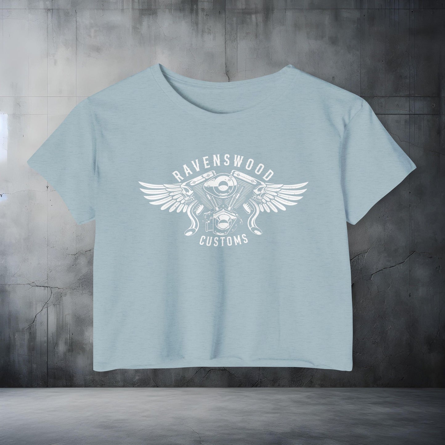 Ravenswood Customs Women's Festival Crop Top - Boho Chic Tee for Summer Events