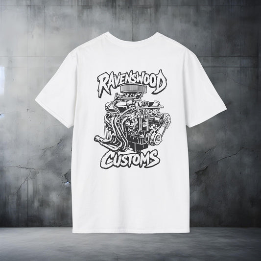 Ravenswood Customs 418ci small-block Chrysler V8 Car Shop T-Shirt