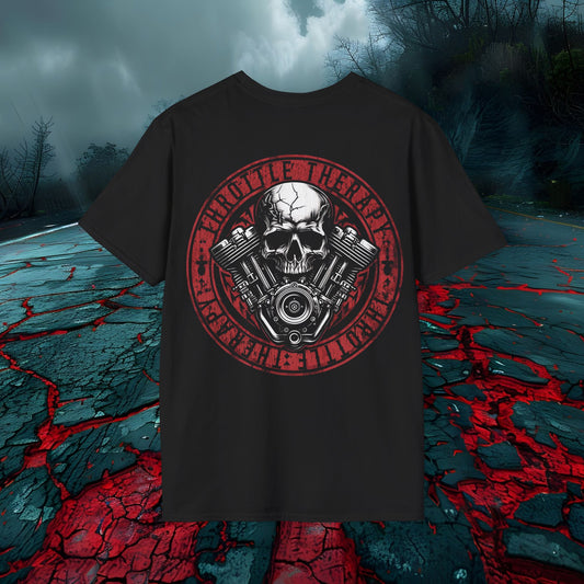 Throttle Therapy Skull Graphic Tee | Unisex Softstyle T-Shirt