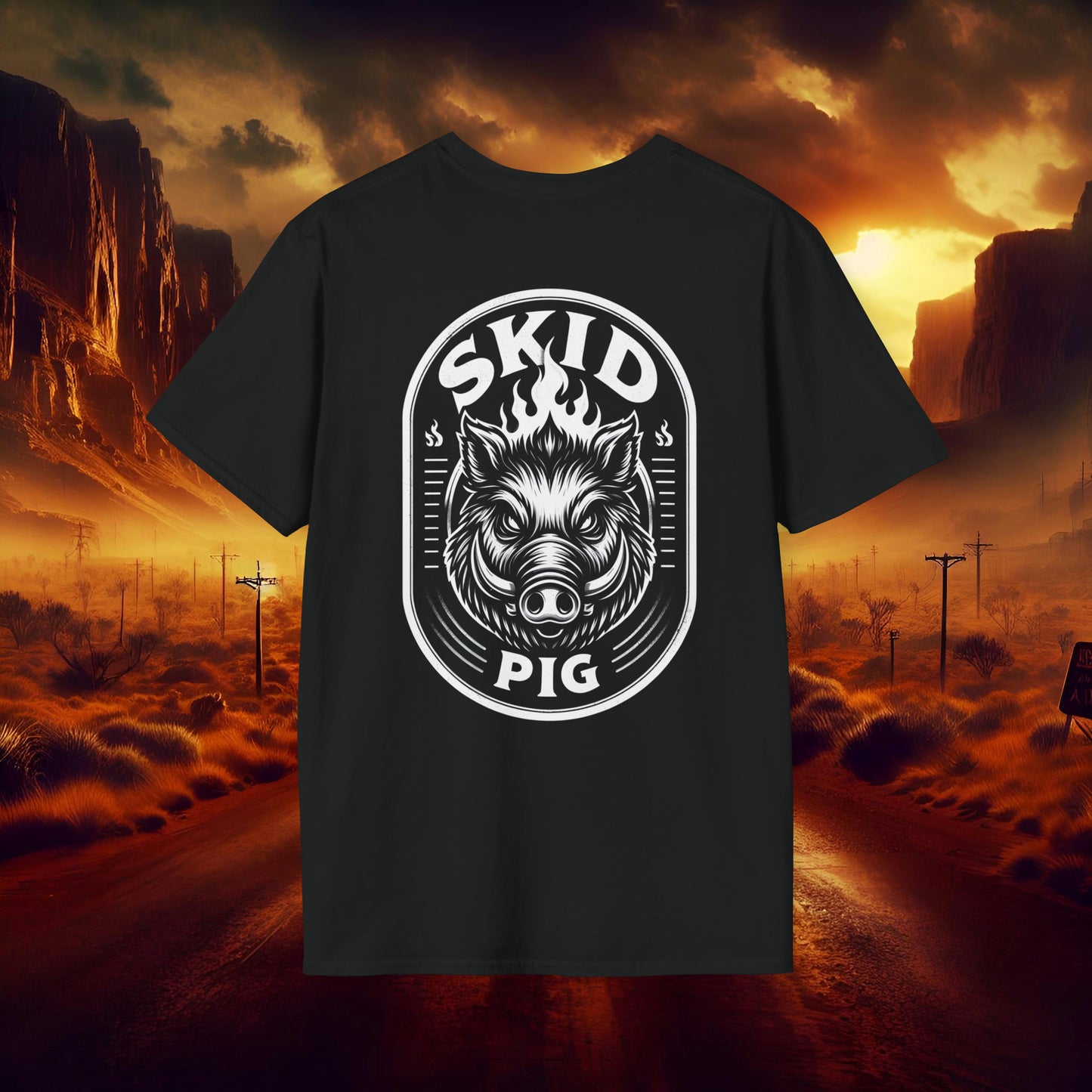 Skid Pig 1 Unisex Softstyle T-Shirt