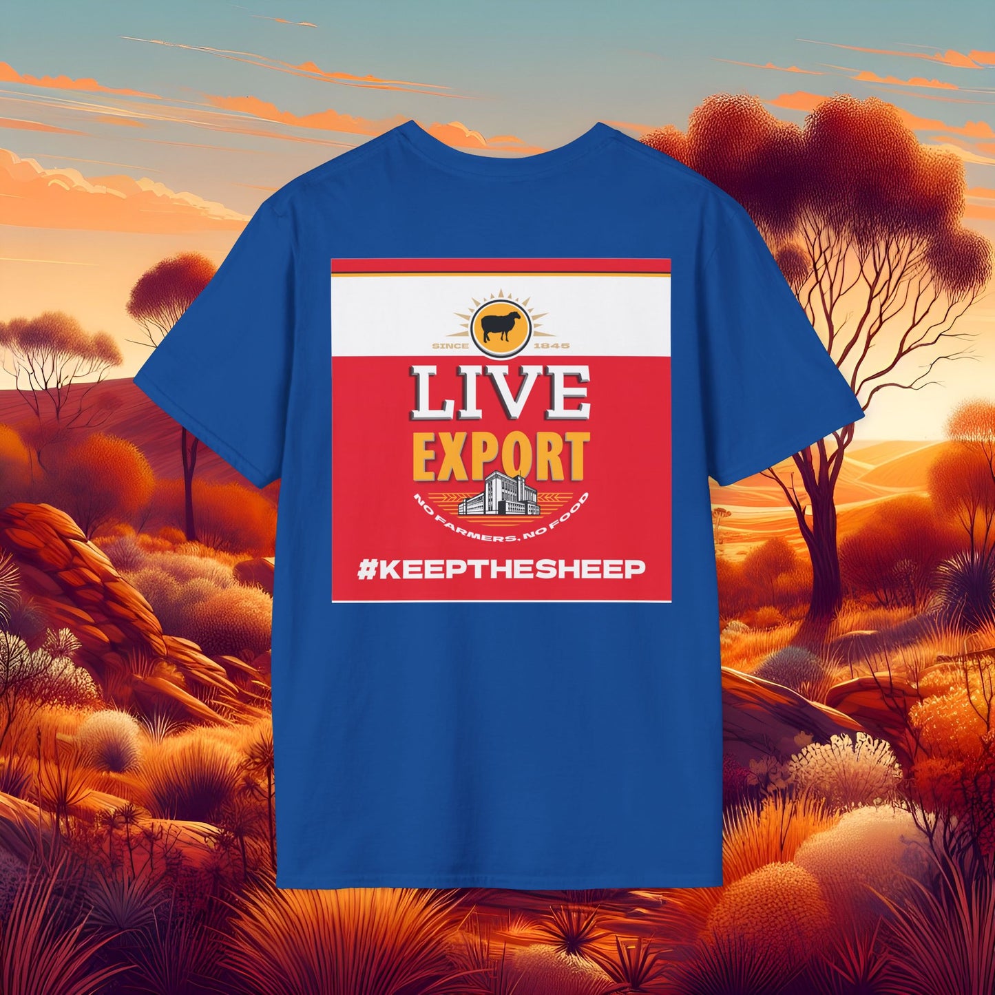 Live Export #keepthesheep Unisex Softstyle T-Shirt - Bold Graphic Tee for Keep the Sheep movement