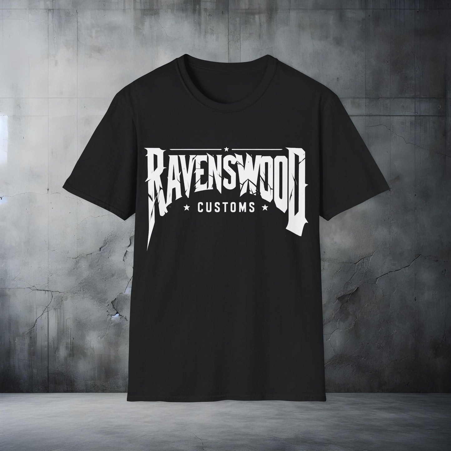 Ravenswood Customs V-Twin Skull Unisex Softstyle T-Shirt