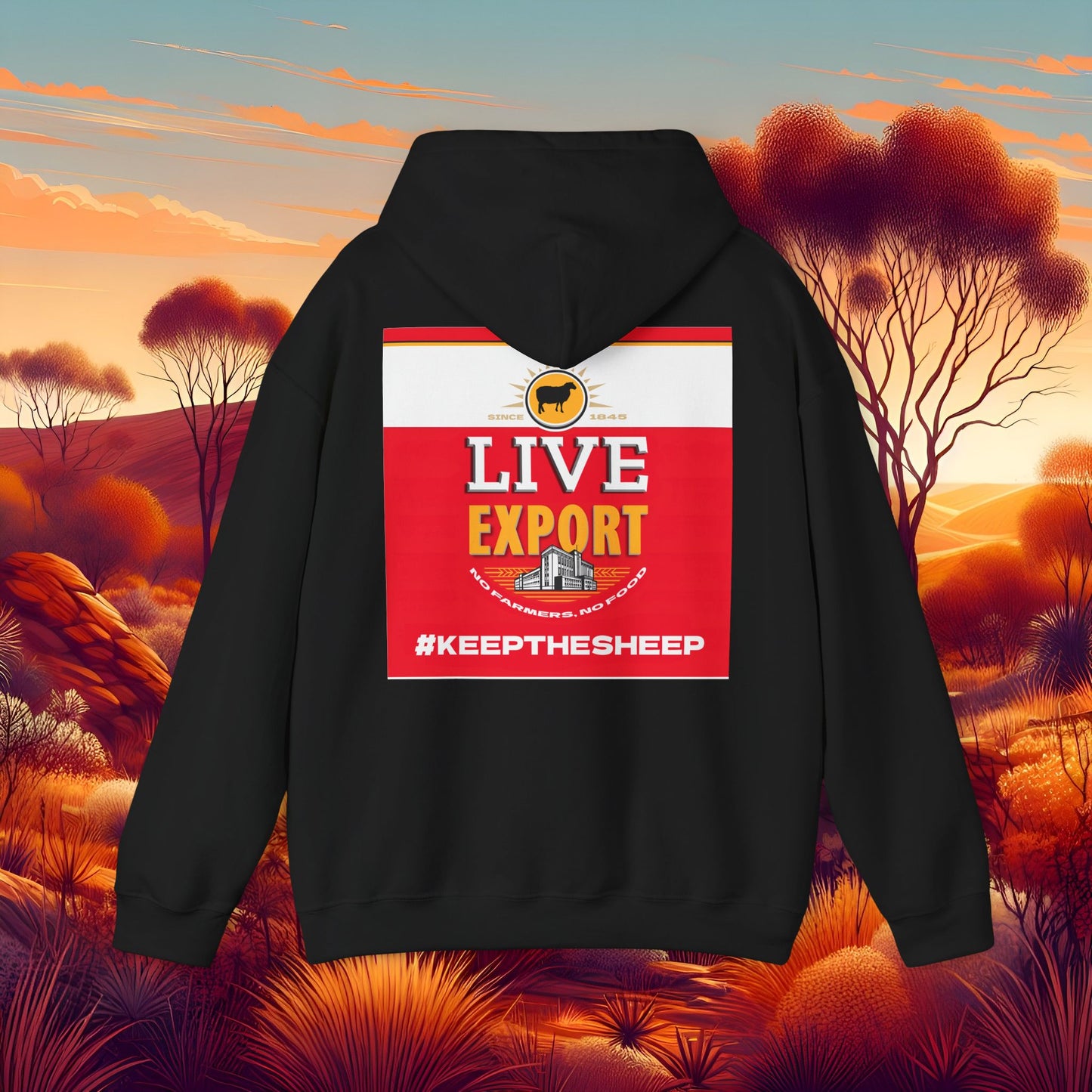 Live Export Keep the Sheep Unisex Heavy Blend™ Hooded Sweatshirt