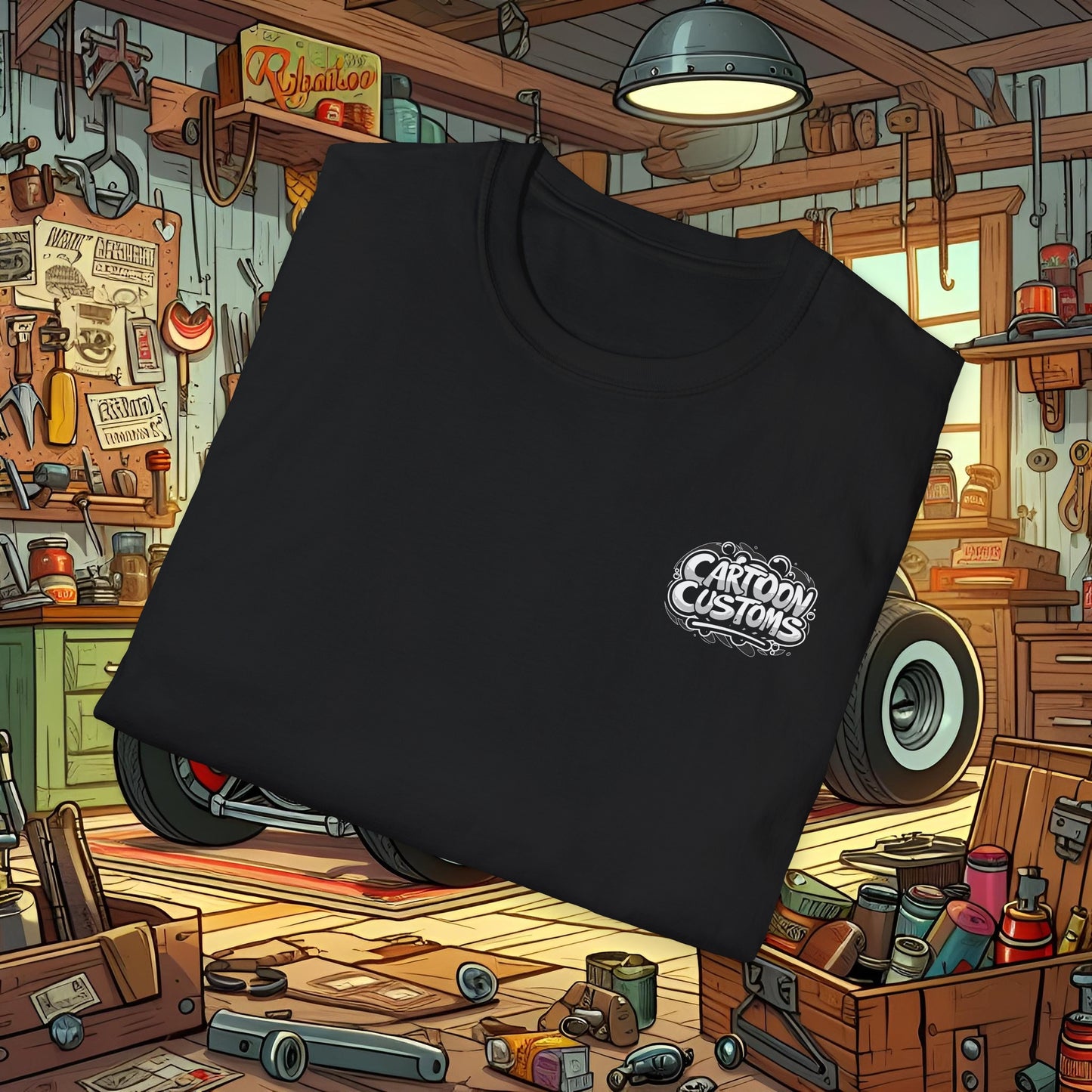 Rat Rod Toon 1 Unisex Softstyle T-Shirt