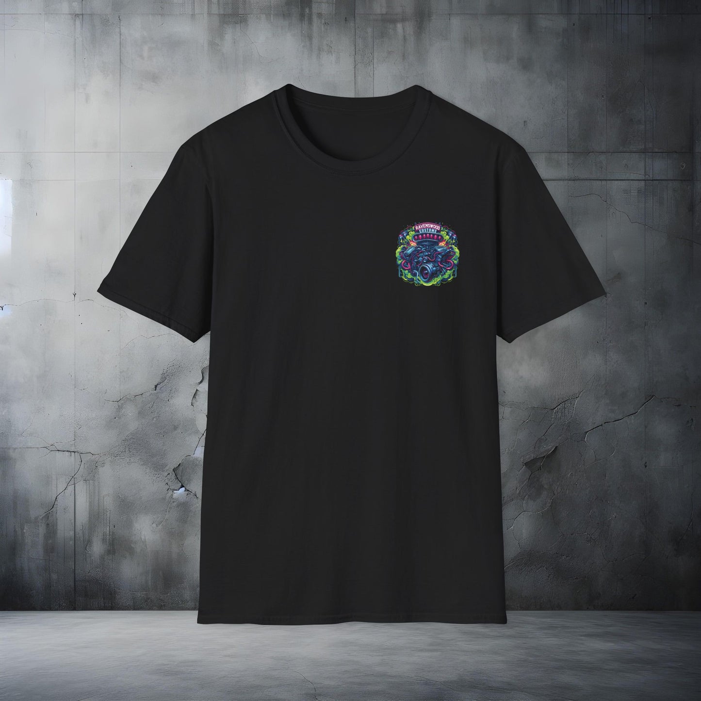 Ravenswood Customs Graphic Tee - Unisex Softstyle T-Shirt for Car Enthusiasts