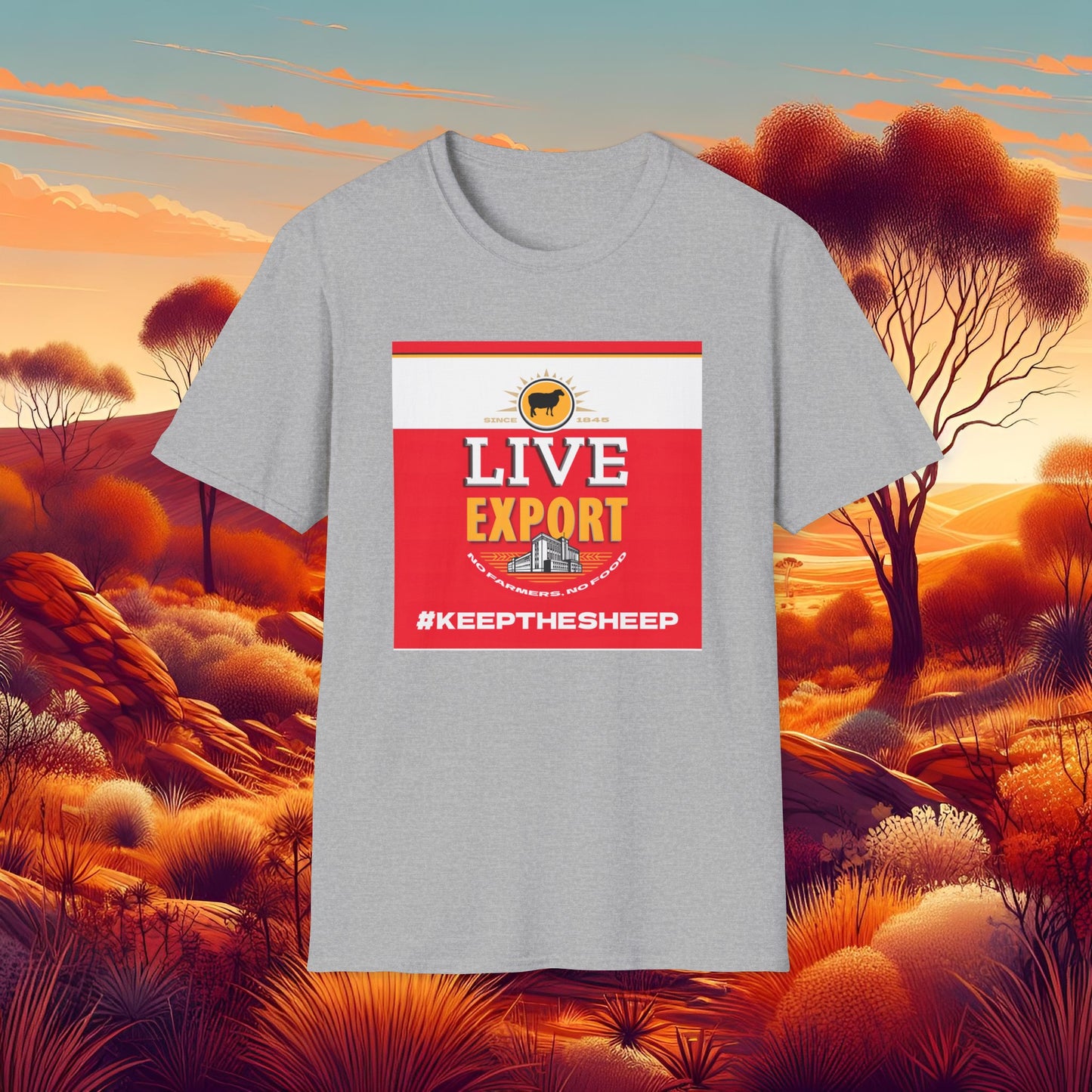 Live Export Keep the Sheep Unisex Softstyle T-Shirt