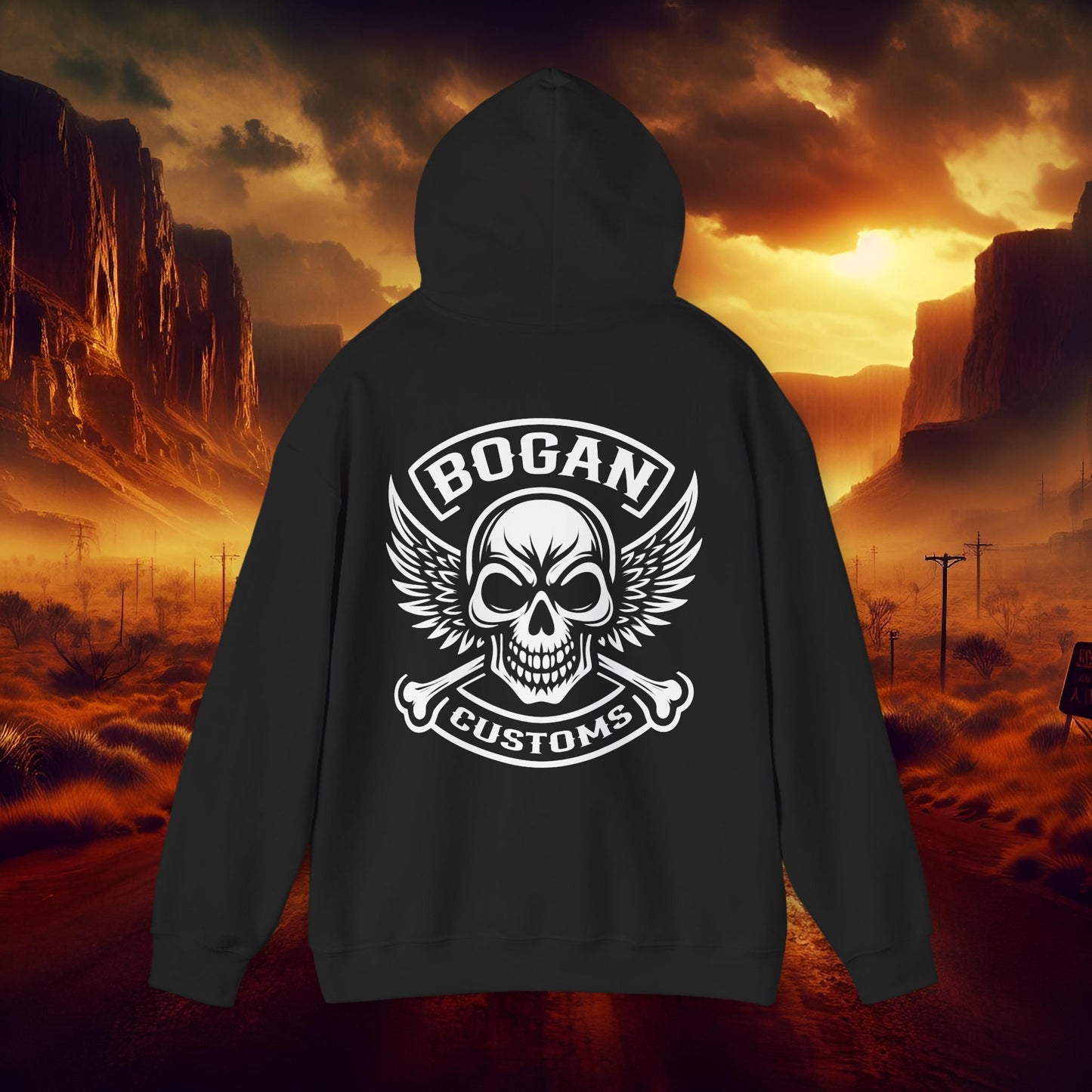 Bogan Customs 1 Unisex Heavy Blend™ Hooded Sweatshirt