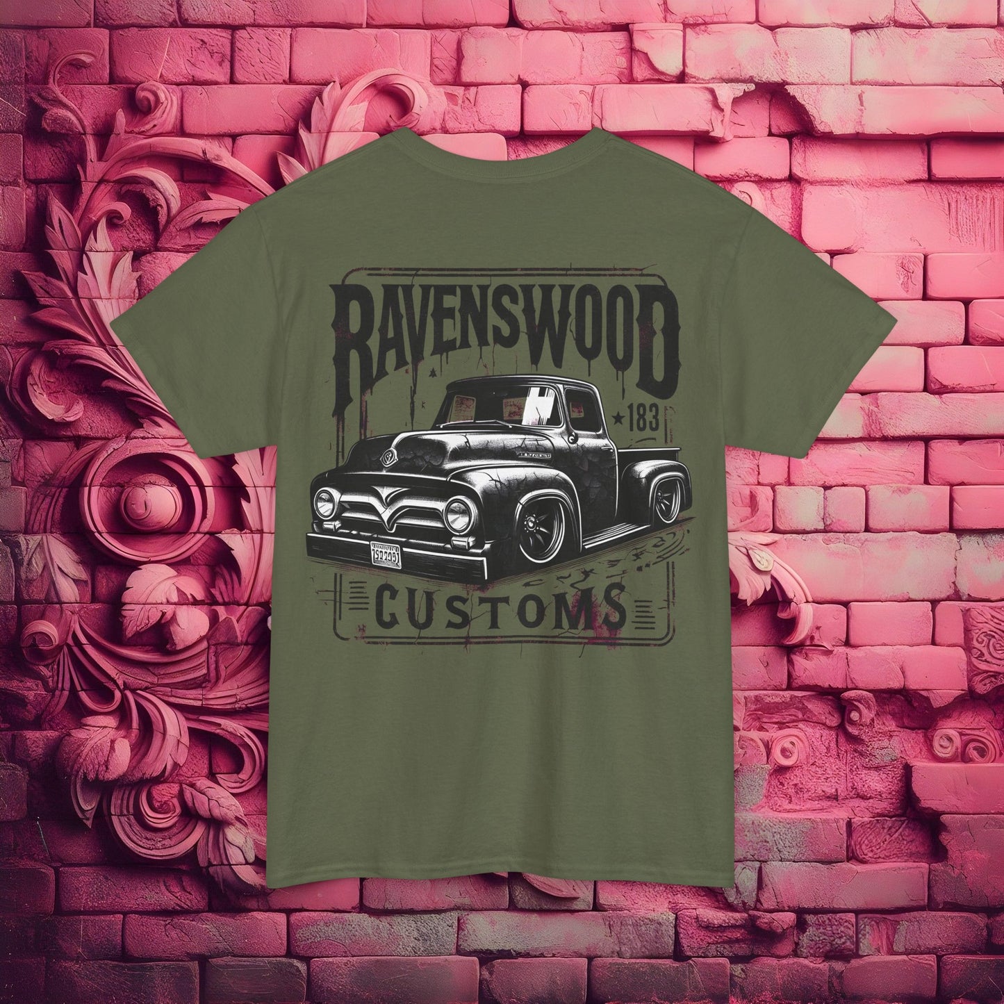 Ravenswood Customs Vintage Car Graphic Tee, Classic Car T-Shirt, Unisex Heavy Cotton Tee