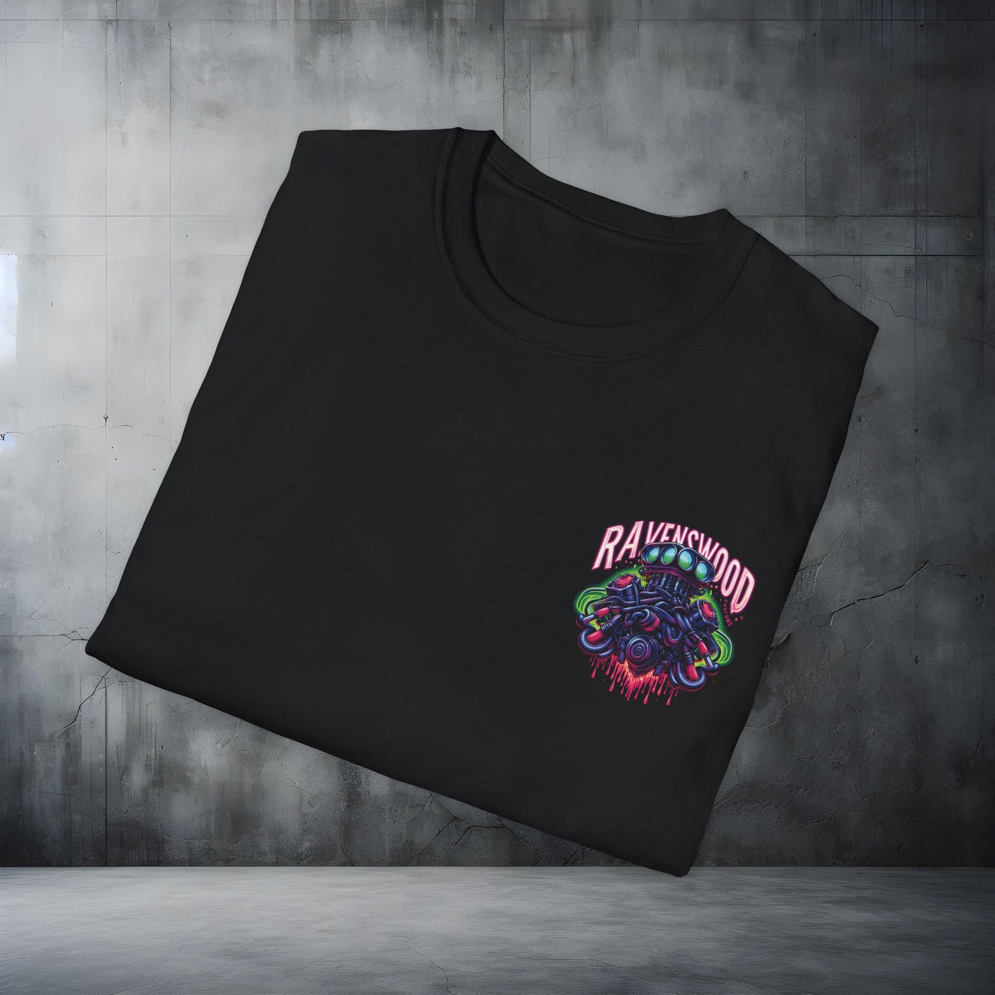 Ravenswood Custom Graphic Tee - Unisex Softstyle T-Shirt for Car Enthusiasts