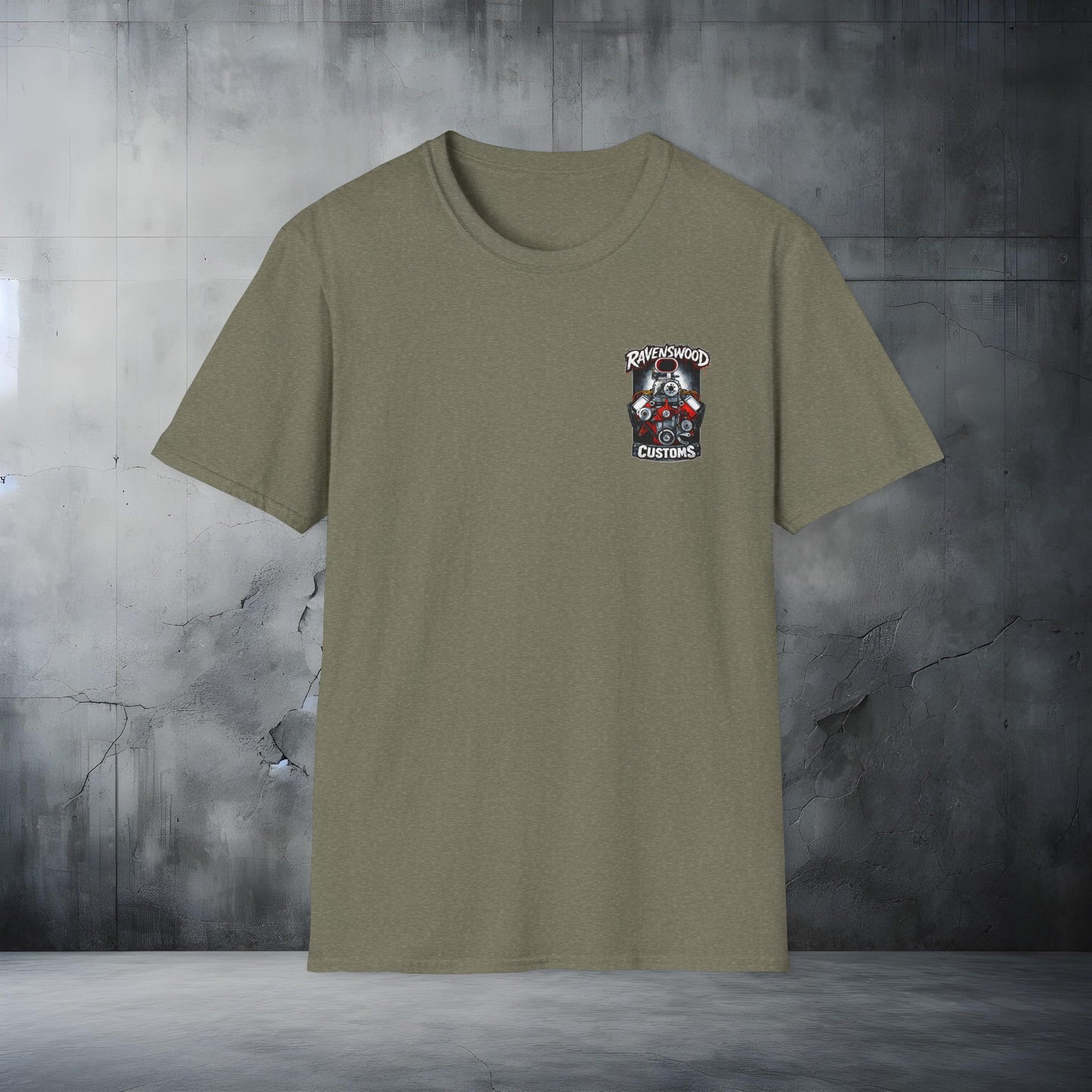 Ravenswood Customs Blown 354 Hemi Engine Graphic T-Shirt