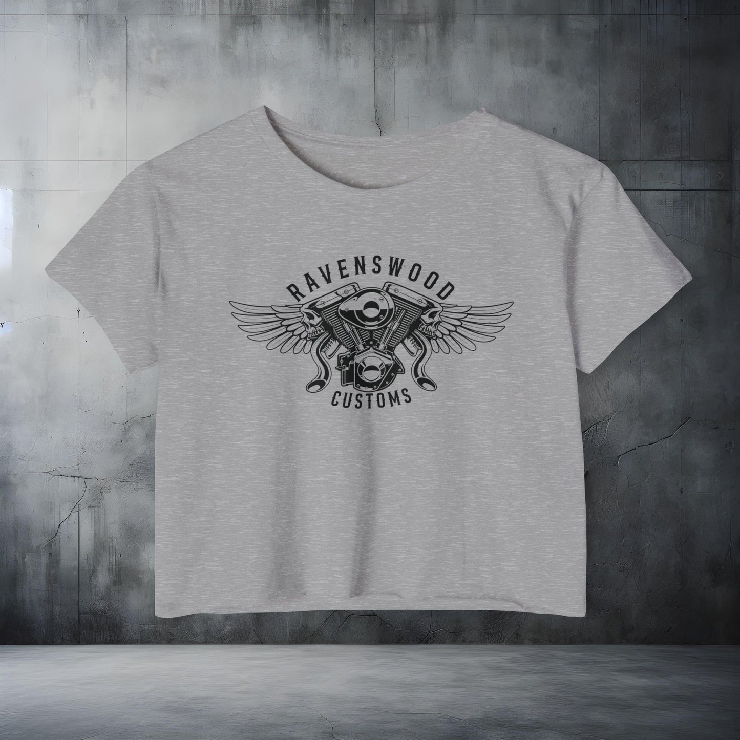 Ravenswood Customs Women's Festival Crop Top - Boho Chic Tee for Summer Events
