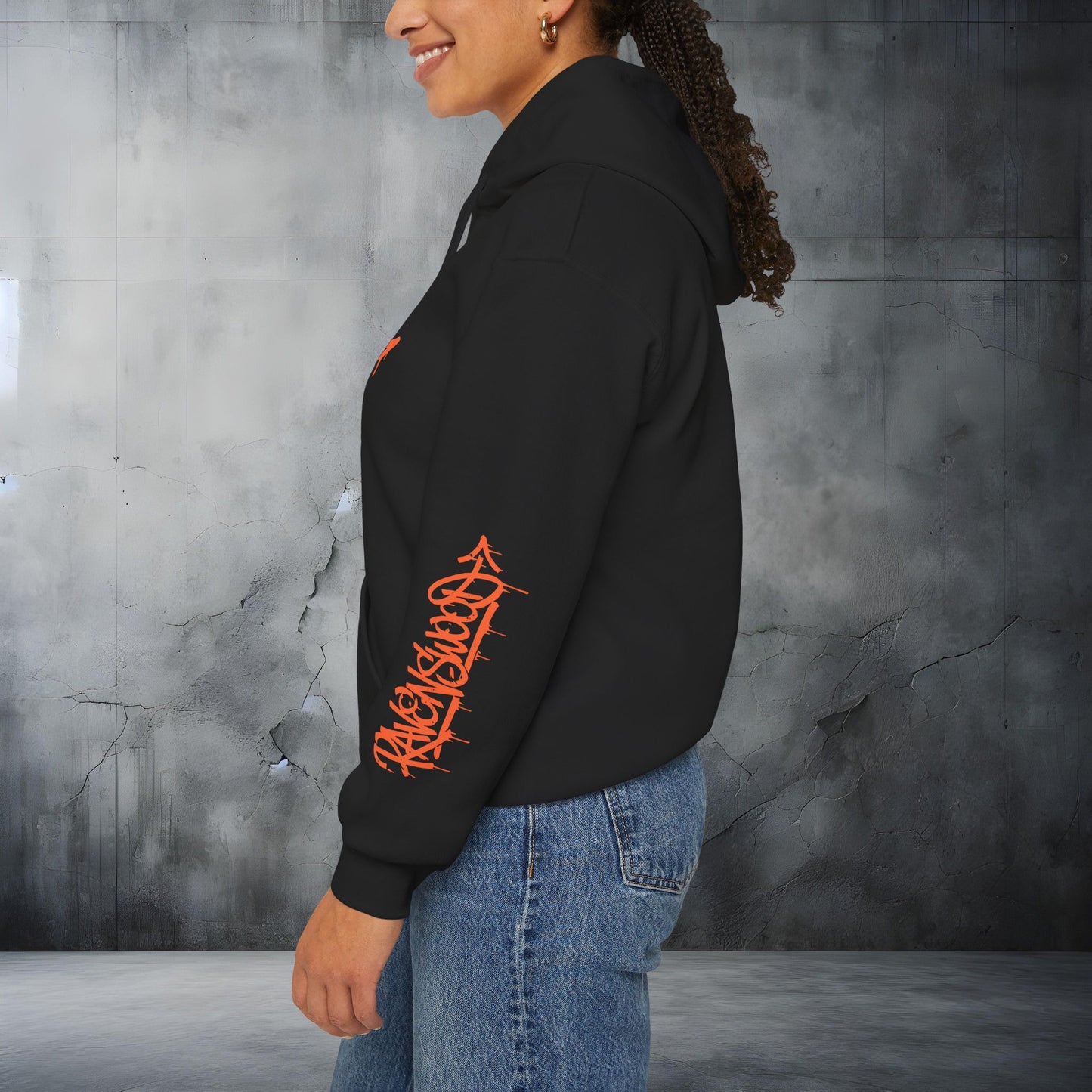 Ravenswood Graffiti Tag Hoodie Urban Streetwear Hoodie