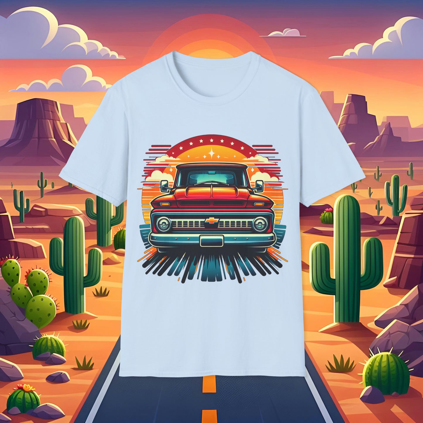 Toon Chevy 1 Unisex Softstyle T-Shirt