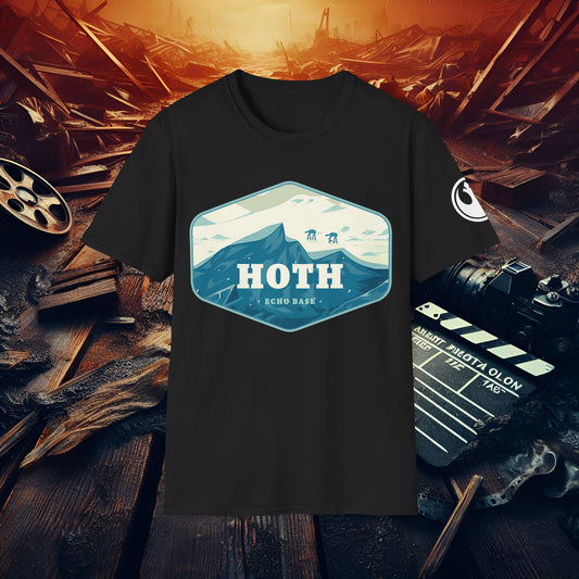 Hoth Echo Base T-Shirt | Fan Apparel, Unisex Graphic Tee, Sci-Fi Gift, Geeky Fashion, Adventure Shirt