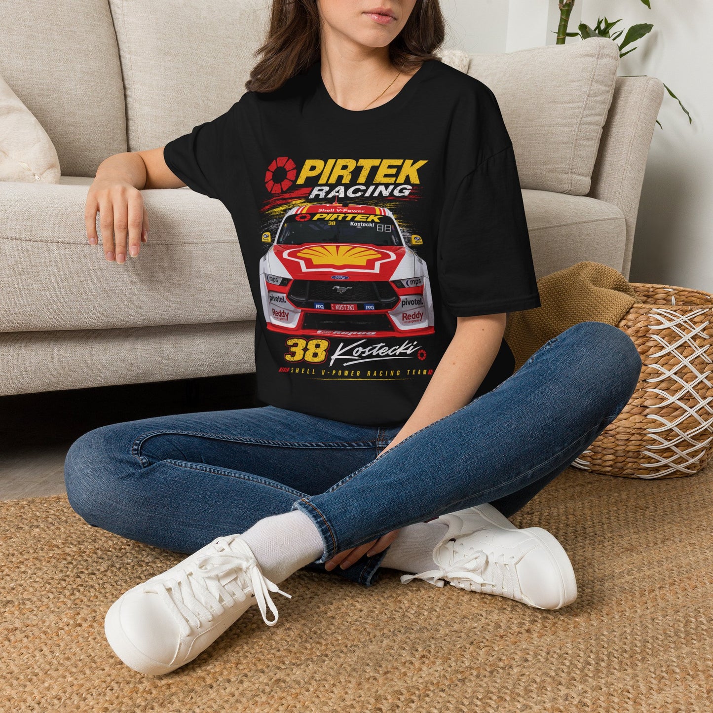 Racing T-Shirt PIRTEK Racing Shell Car Graphic Tee