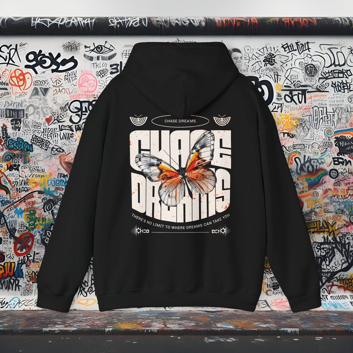Chase Dreams Hoodie | Unisex Heavy Blend™ Sweatshirt, Inspiring Gift for Dreamers, Cozy Layer for All Seasons, Unique Graphic Design