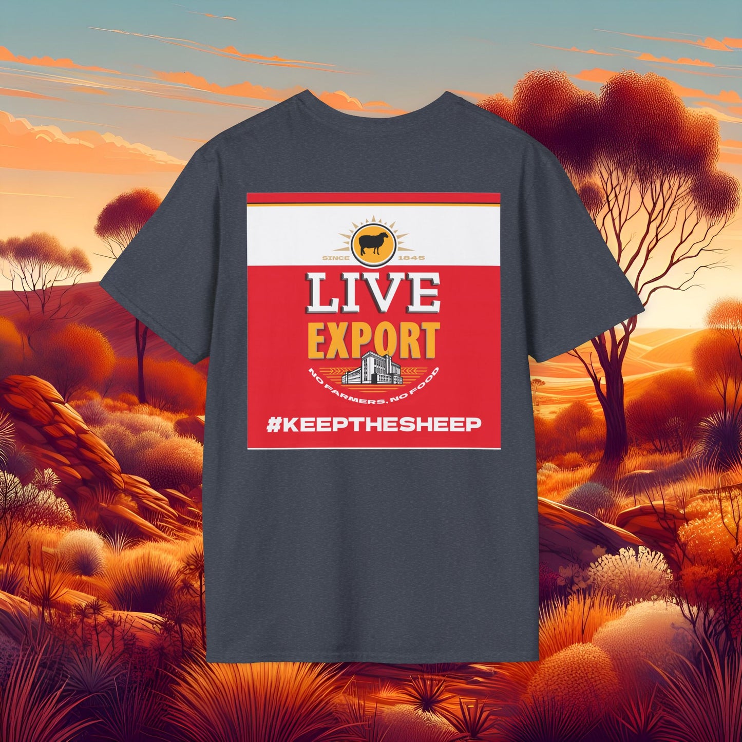 Live Export #keepthesheep Unisex Softstyle T-Shirt - Bold Graphic Tee for Keep the Sheep movement