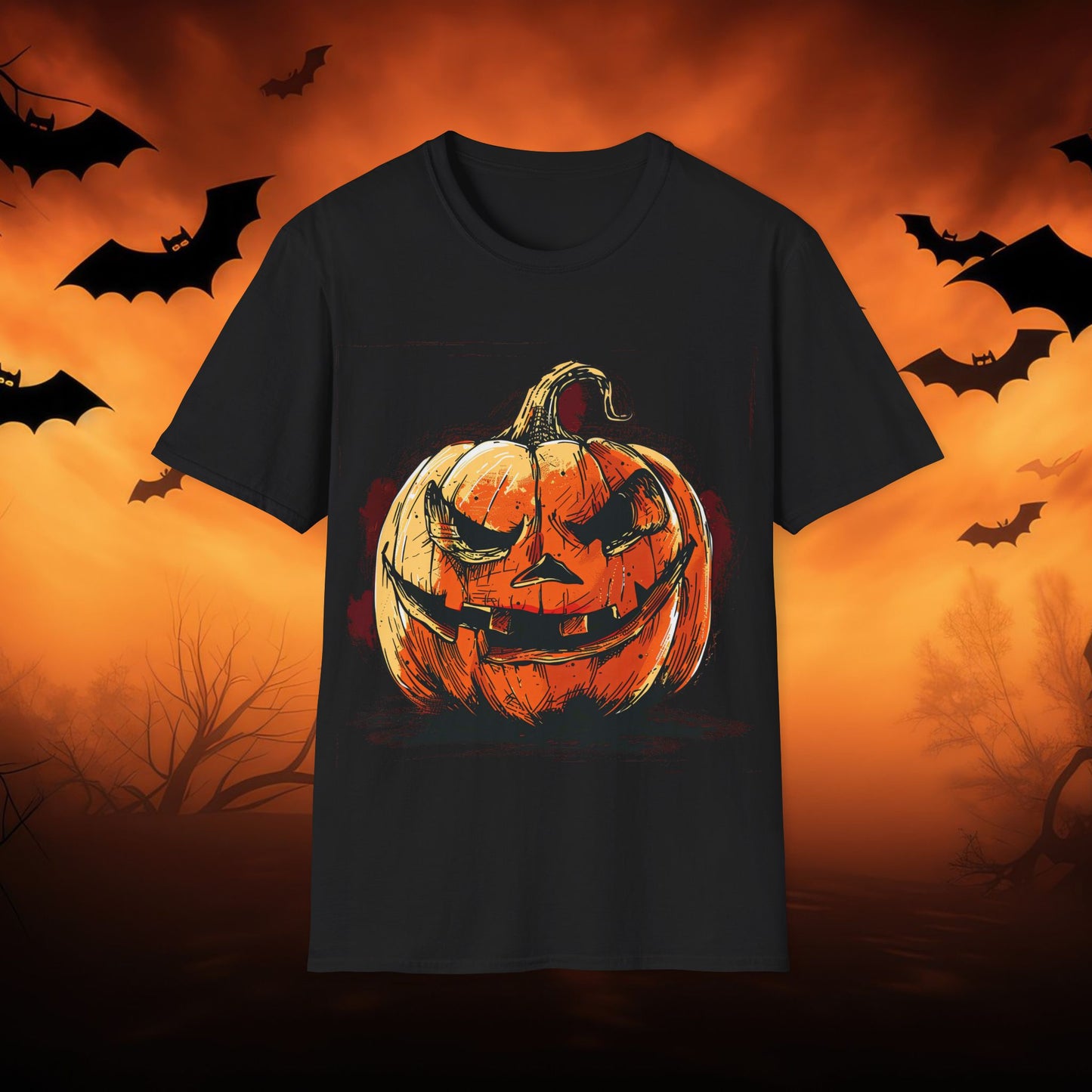 Halloween Pumpkin 62 Unisex T-Shirt, Spooky Tee, Fall Fashion, Halloween Costume, Trick or Treat Shirt, Party Outfit