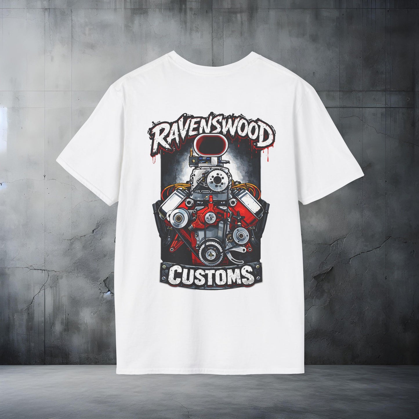 Ravenswood Customs Blown 354 Hemi Engine Graphic T-Shirt