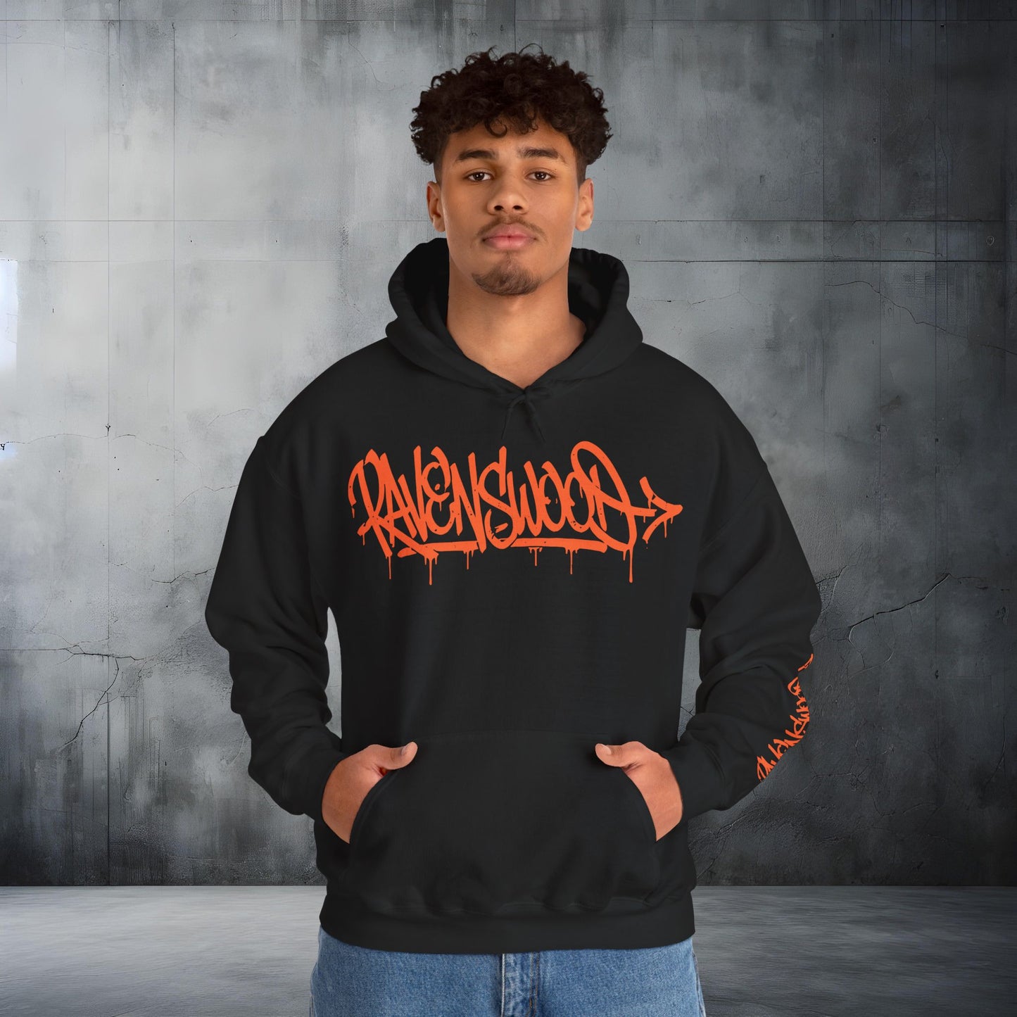 Ravenswood Graffiti Tag Hoodie Urban Streetwear Hoodie