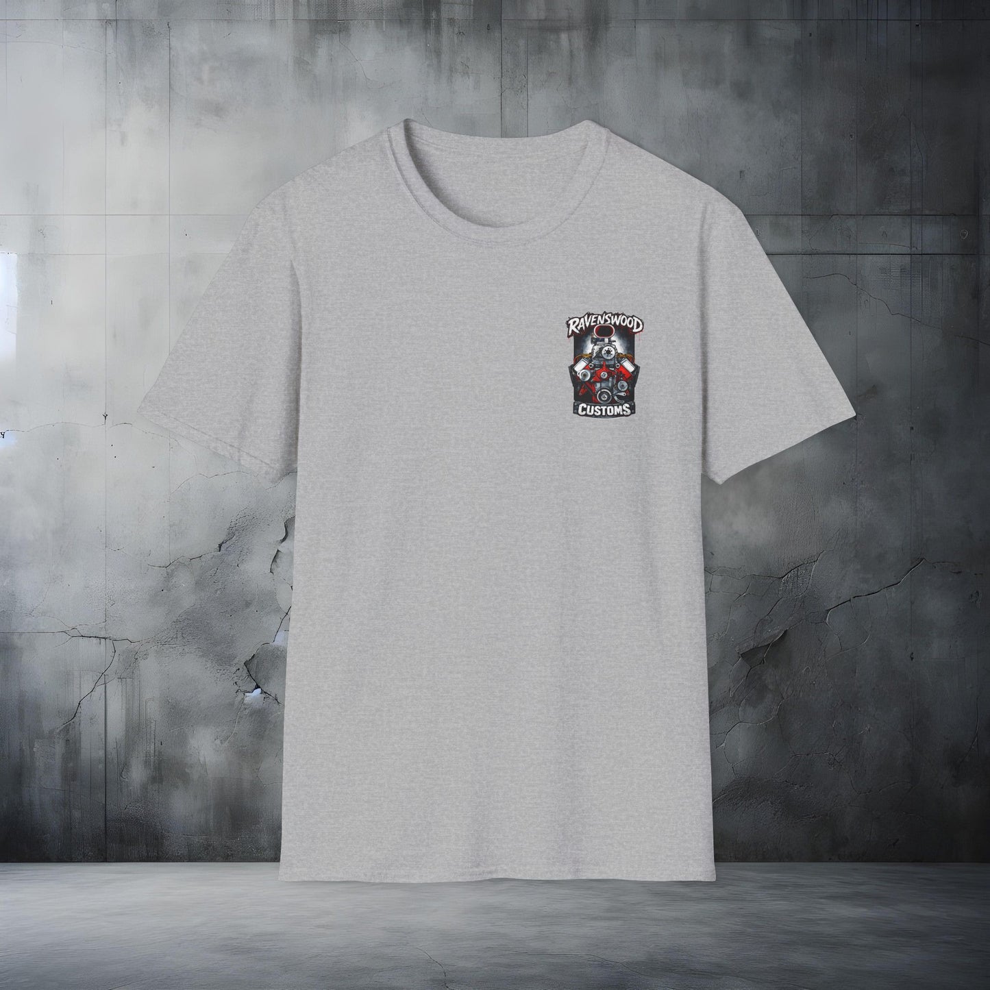 Ravenswood Customs Blown 354 Hemi Engine Graphic T-Shirt