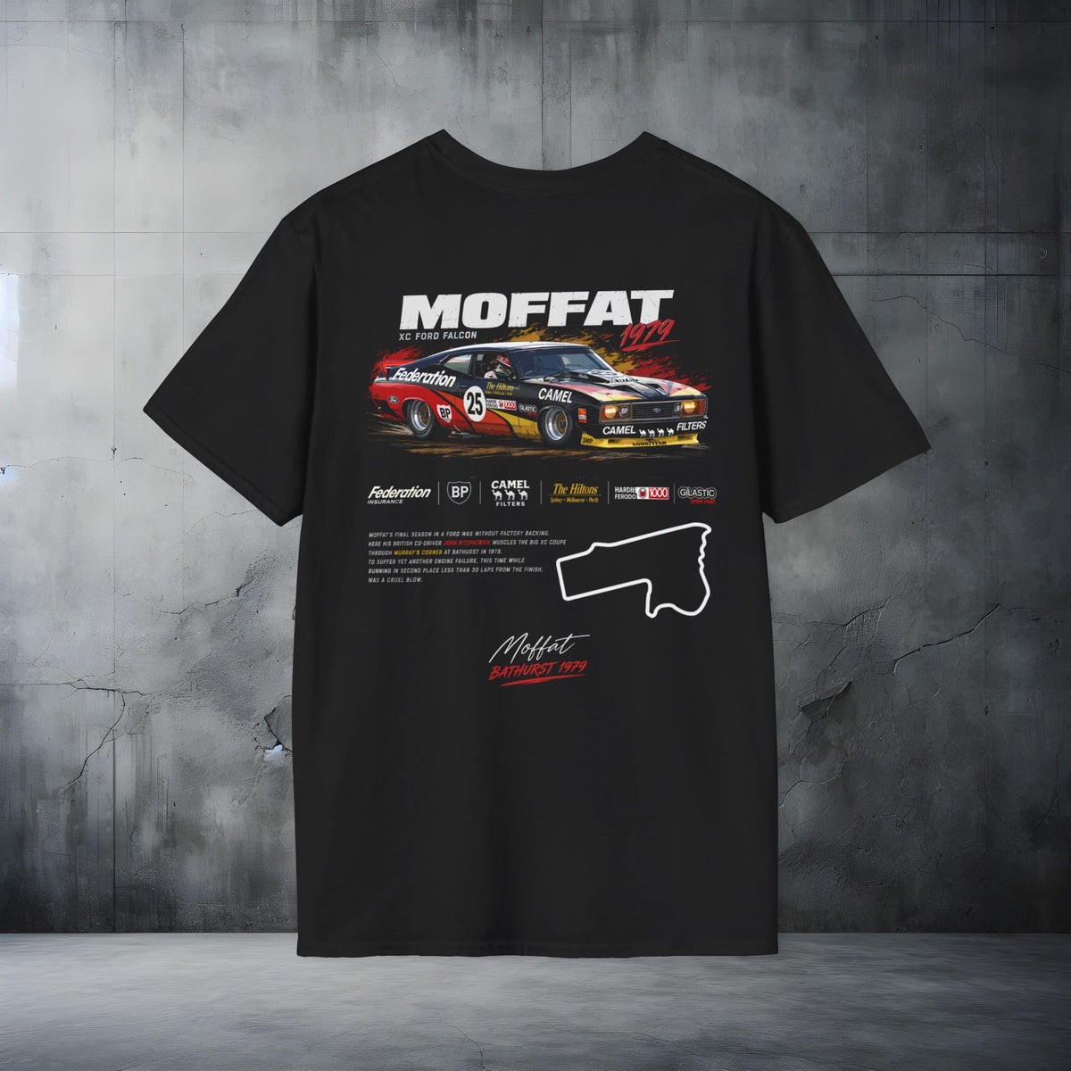 Moffat Racing Muscle Car T‑Shirt Retro Bathurst V8 Tribute Tee