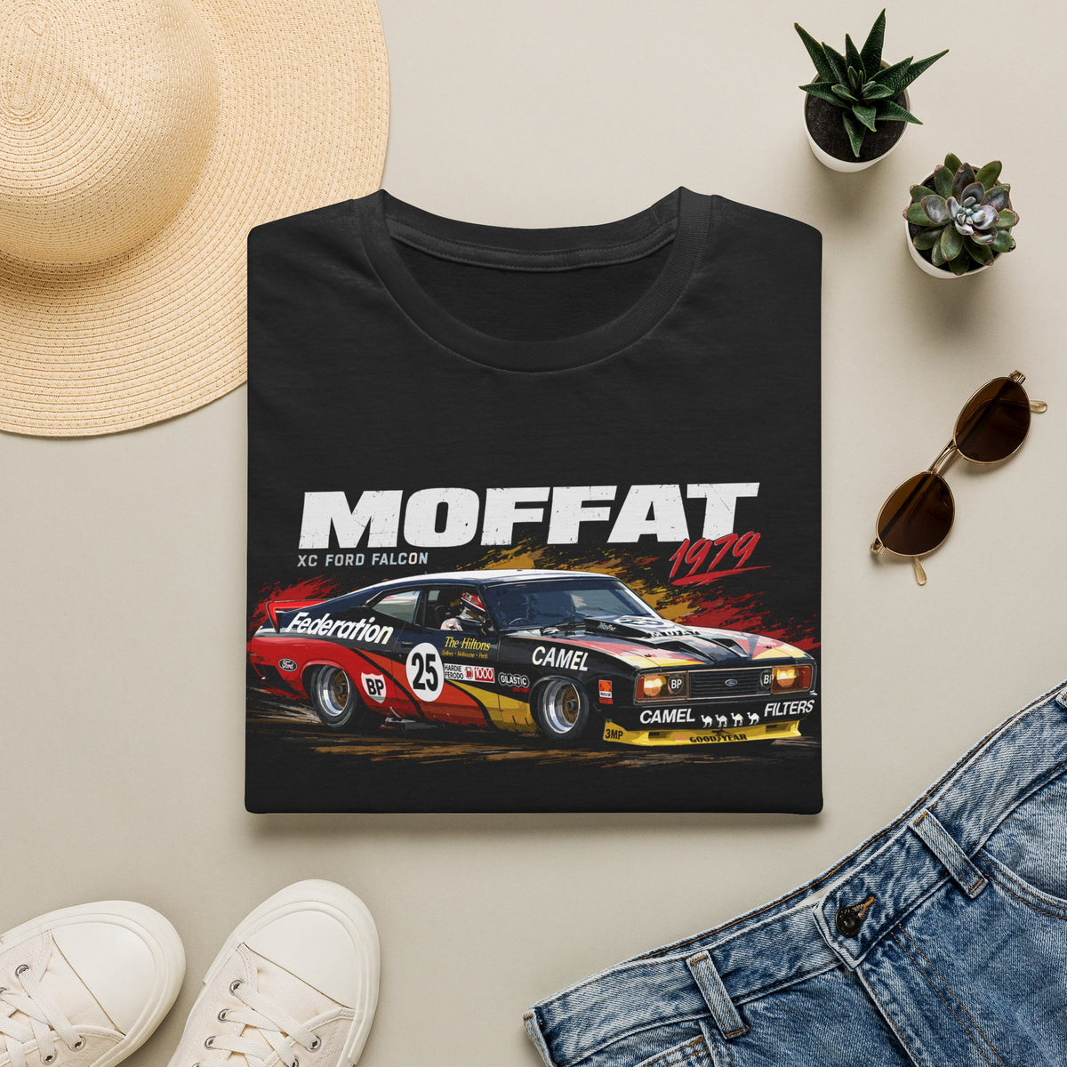 Moffat Racing Muscle Car T‑Shirt Retro Bathurst V8 Tribute Tee