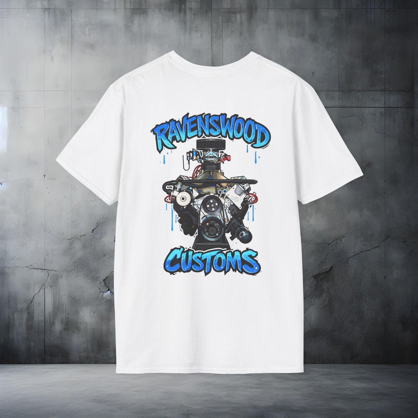 Ravenswood Customs 385ci Holden V8 Engine Graphic T-Shirt