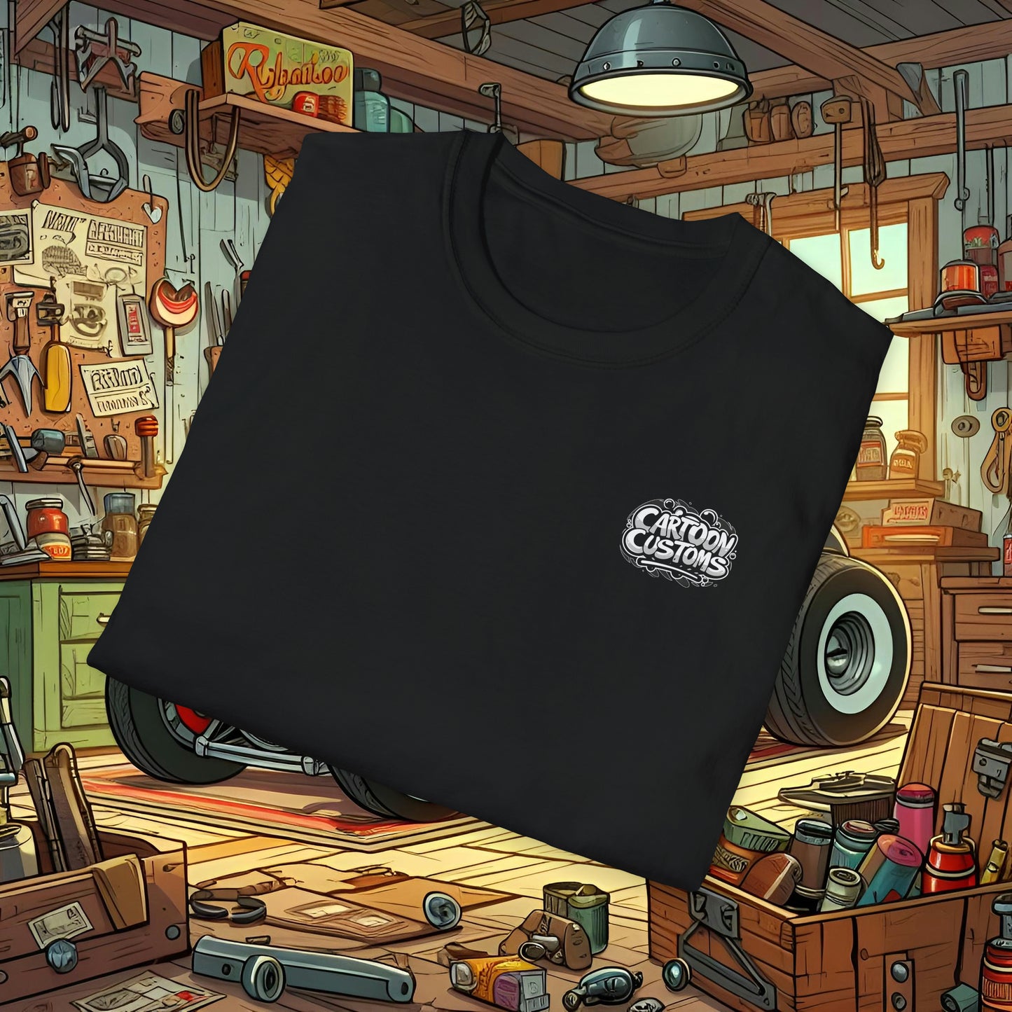 Rat Rod Toons Unisex Softstyle T-Shirt