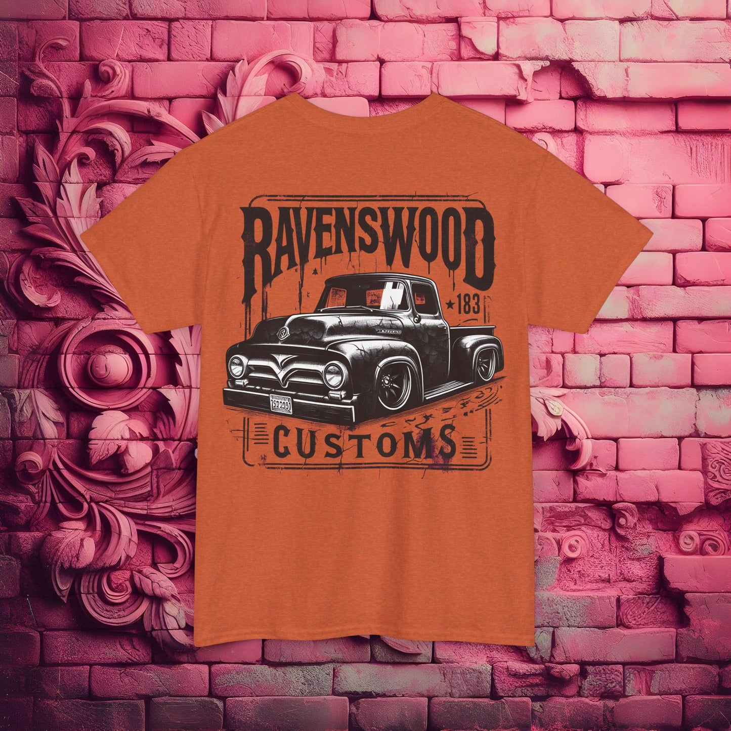 Ravenswood Customs Vintage Car Graphic Tee, Classic Car T-Shirt, Unisex Heavy Cotton Tee