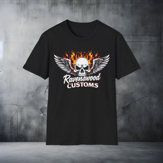 Ravenswood Customs Skull Wings T-Shirt 2
