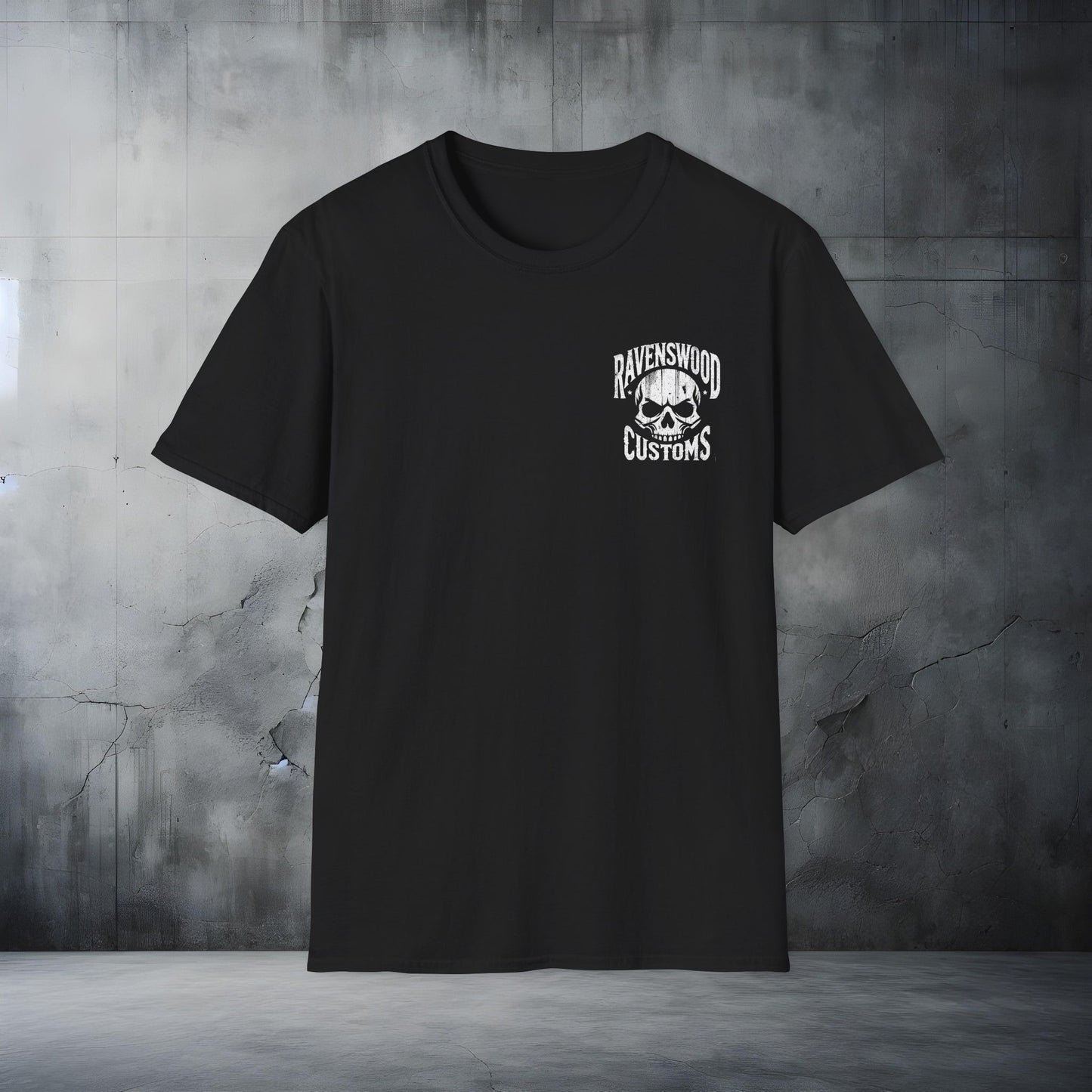 Ravenswood Customs Skull Logo Unisex Softstyle T-Shirt