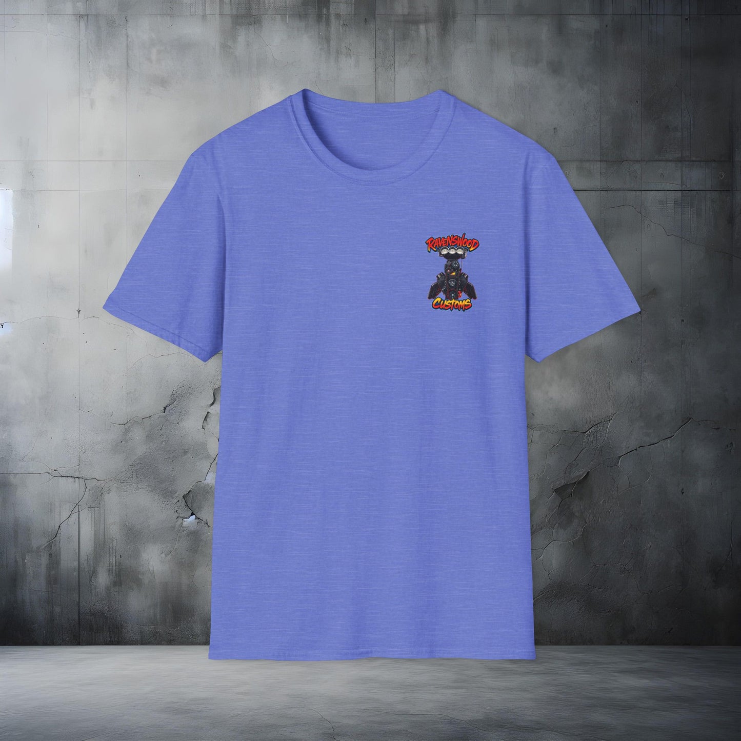 Ravenswood Customs Blown Injected Chevy Engine Graphic T-Shirt