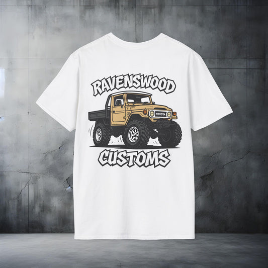 Ravenswood Customs Unisex Softstyle T-Shirt - Tan Forty Design, Cool Graphic Tee