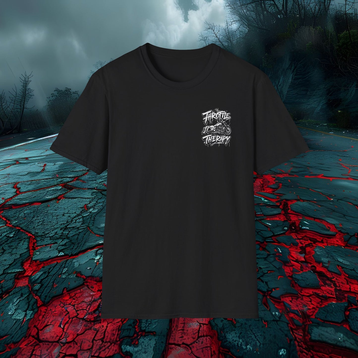 Throttle Therapy Motorcycle T-Shirt Graphic Tee