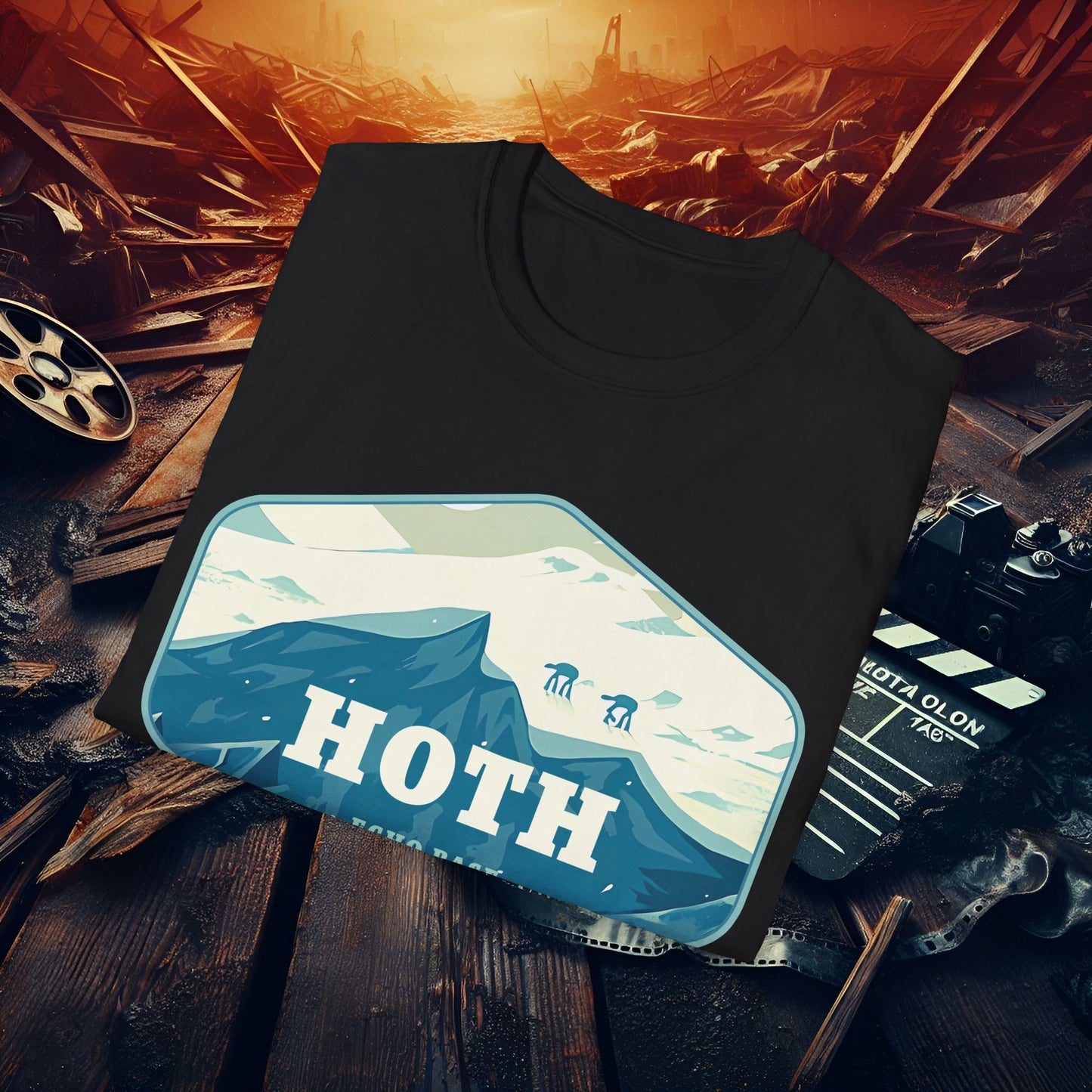 Hoth Echo Base T-Shirt | Fan Apparel, Unisex Graphic Tee, Sci-Fi Gift, Geeky Fashion, Adventure Shirt
