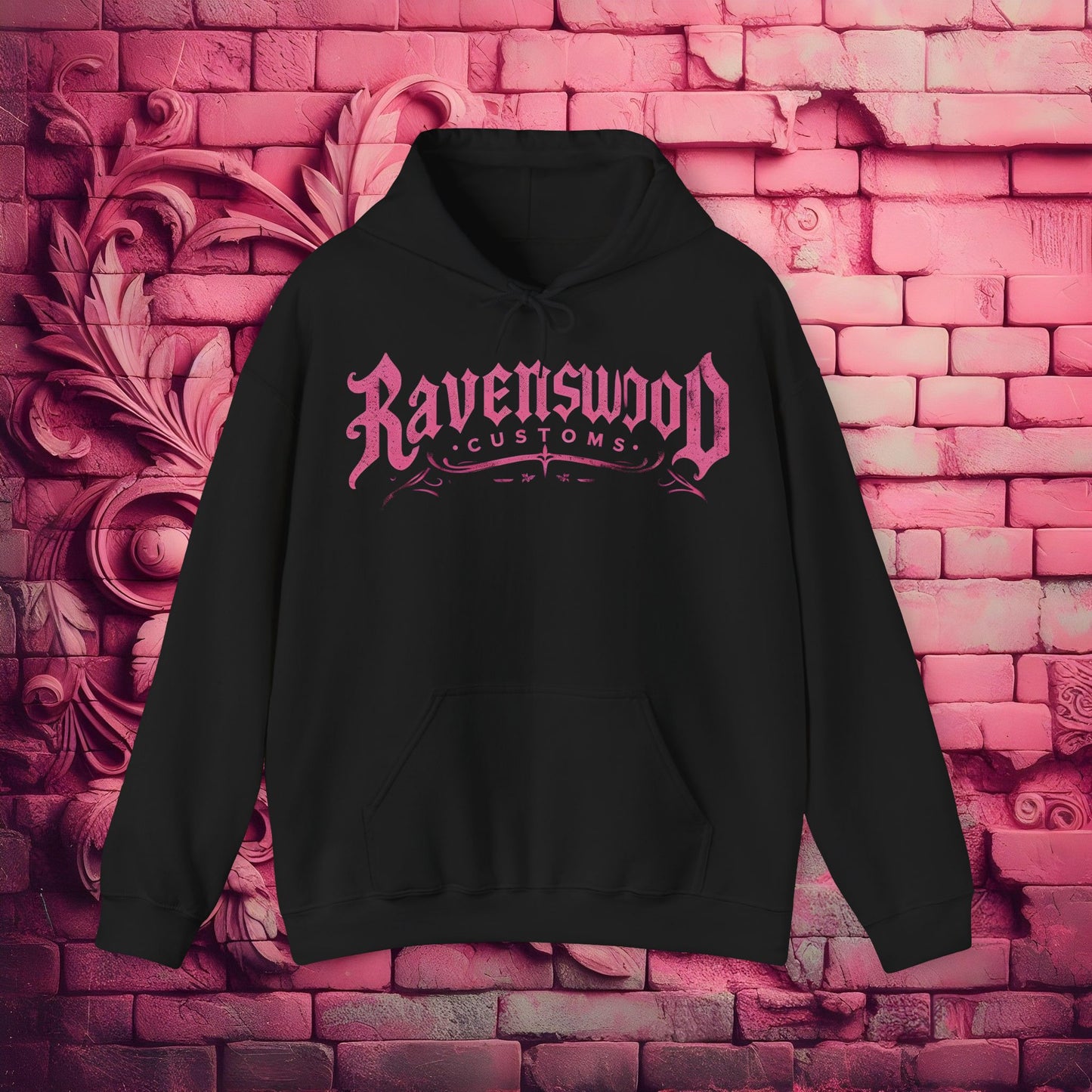 Ravenswood Customs Vintage Style Pink Apache 1 Custom Hoodie Unisex Hooded Sweatshirt