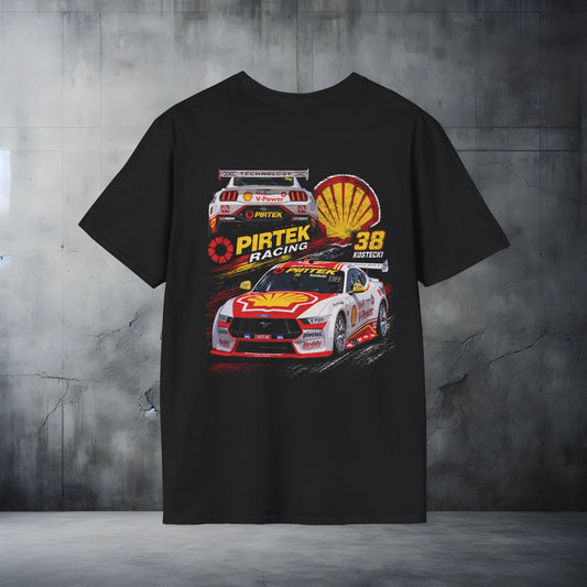 Racing T-Shirt PIRTEK Racing Shell Car Graphic Tee