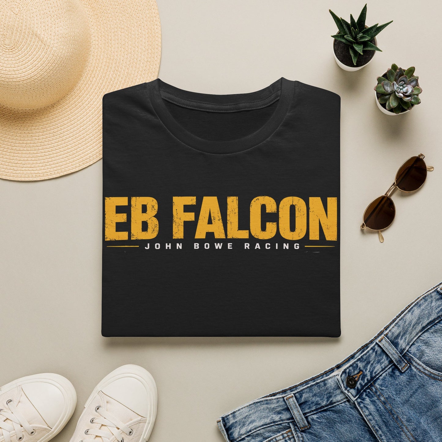 EB Falcon Racing T-Shirt John Bowe Vintage Motorsport Tee
