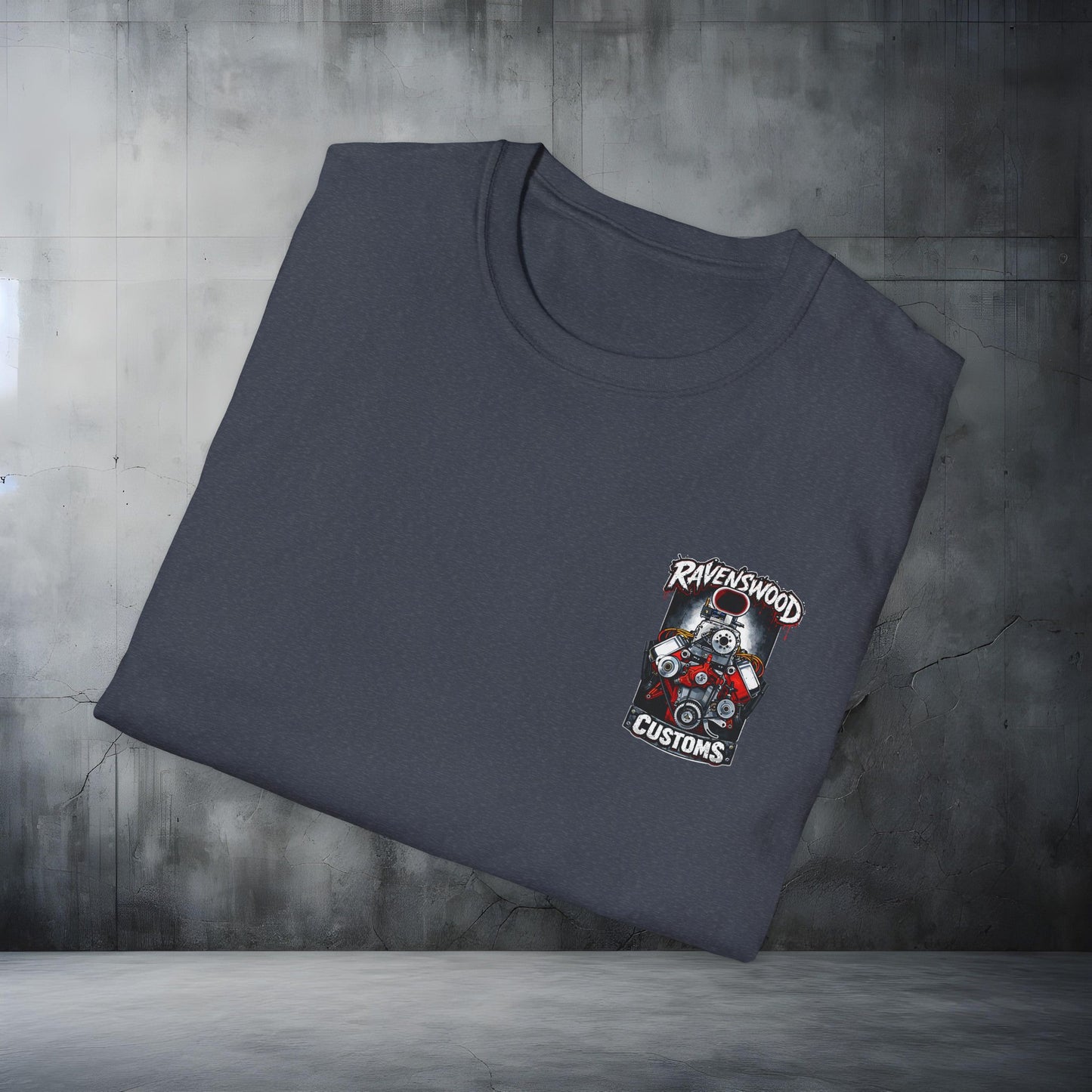 Ravenswood Customs Blown 354 Hemi Engine Graphic T-Shirt